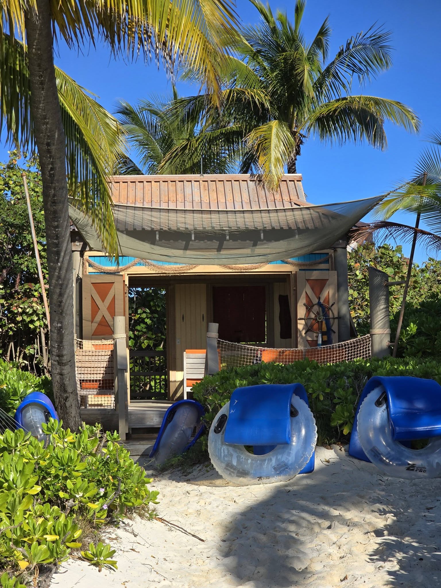 Our cabana at Castaway Cay