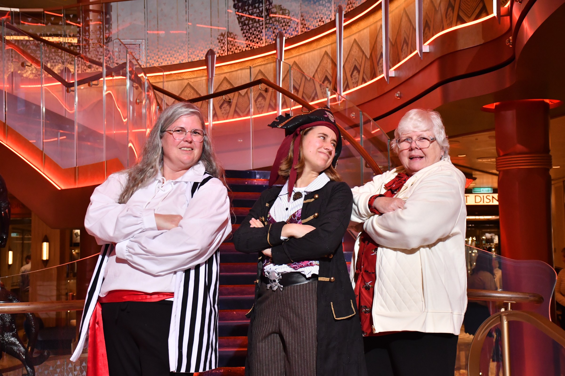 Julie, Lisa and Donna on Pirate Night