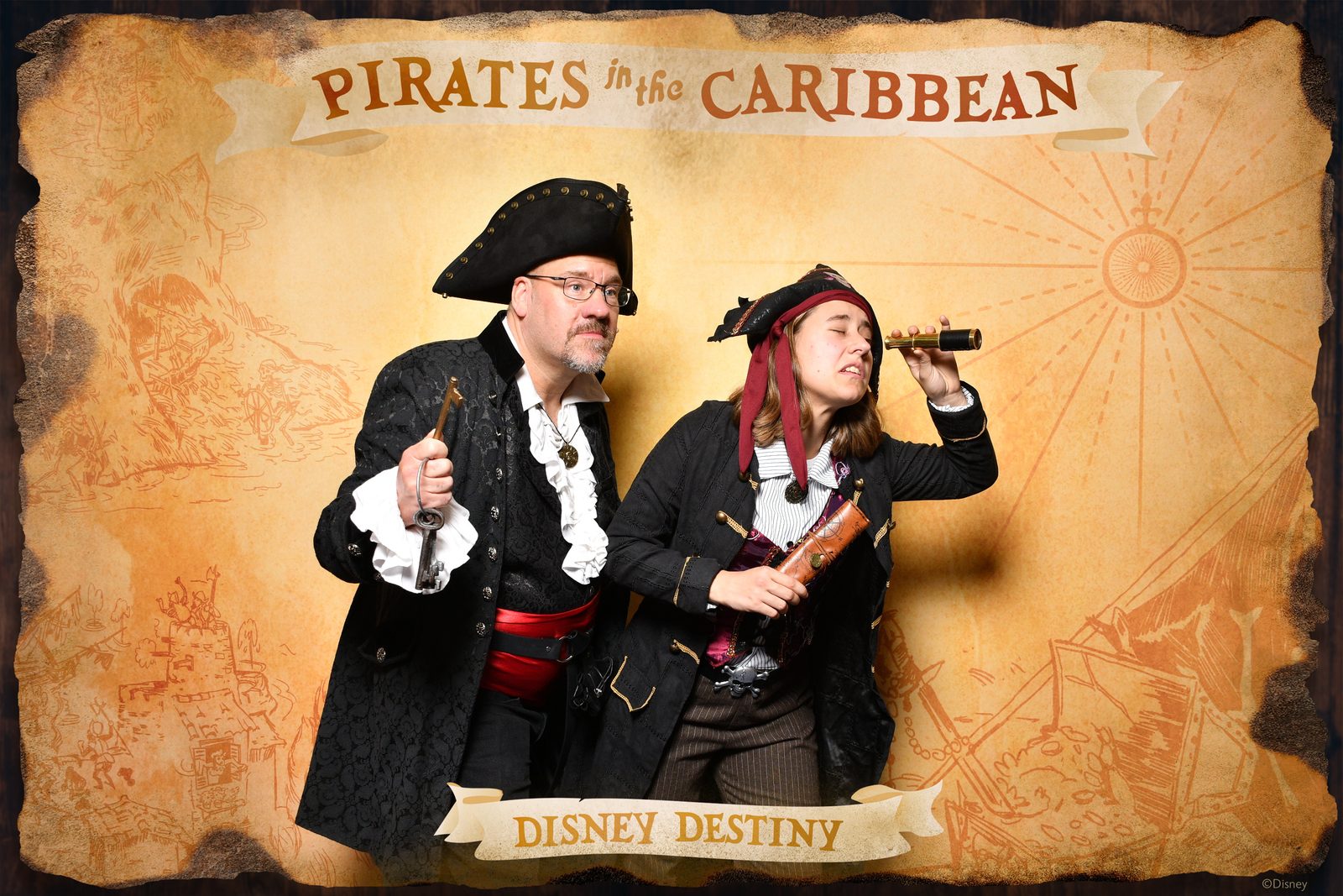Lisa and Michael as pirate night winds down