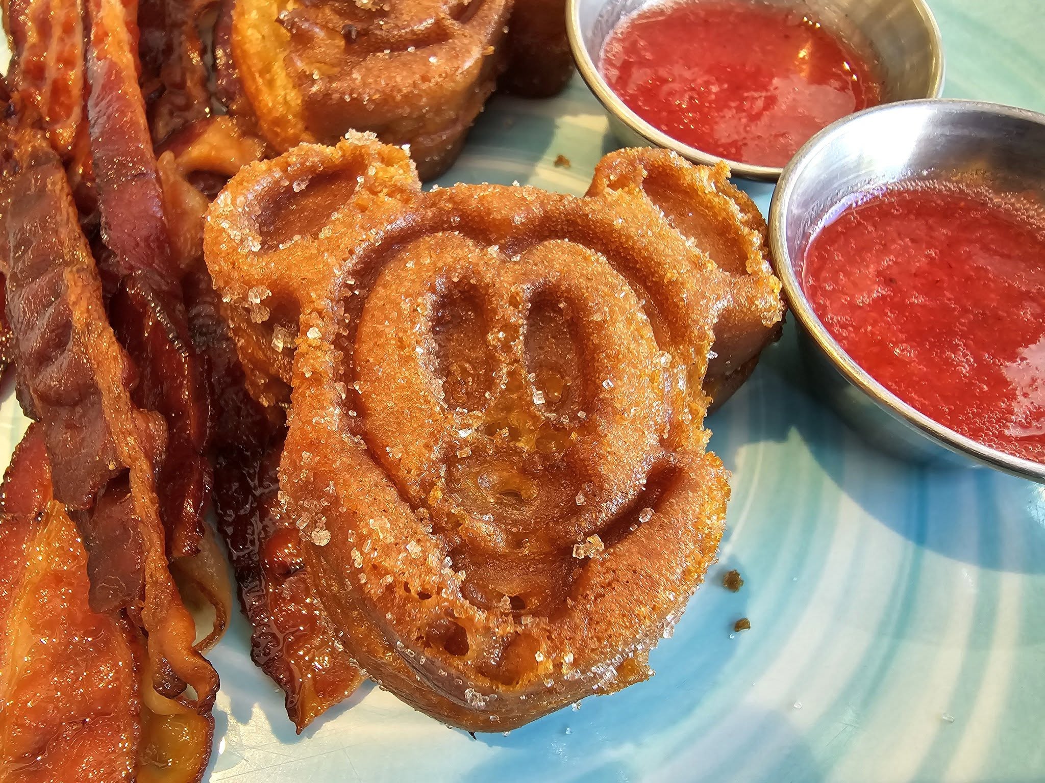 Churro Mickey waffle on our day at sea