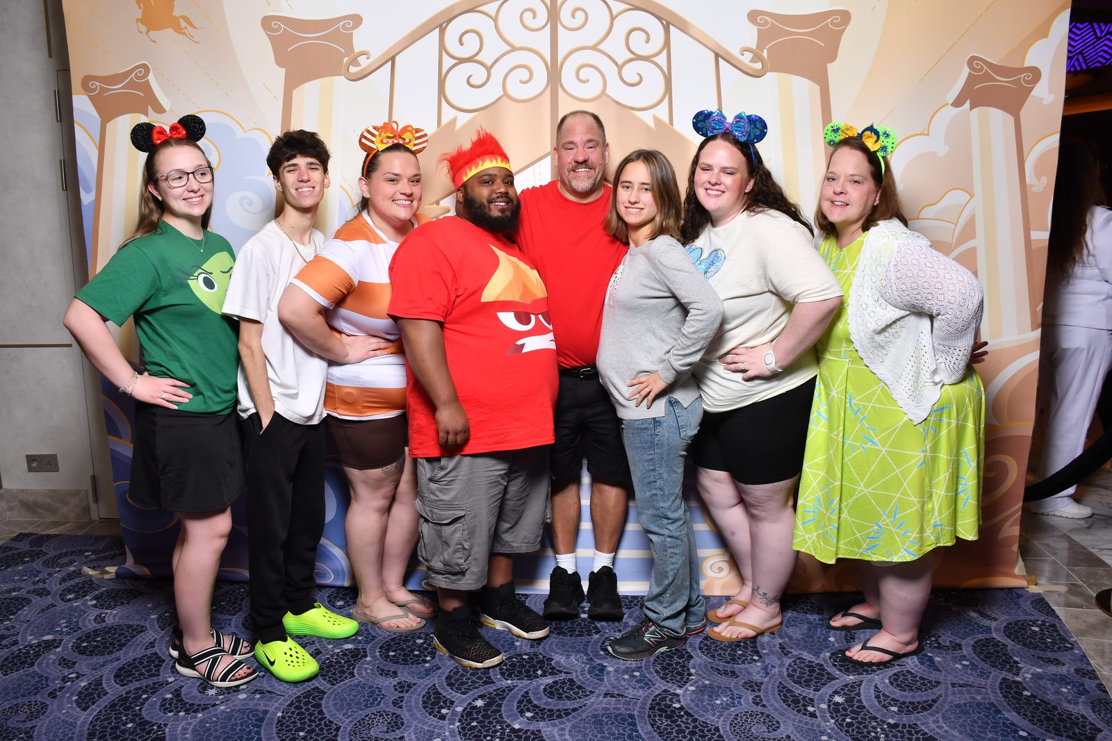 Our group at the Hercules backdrop on the Destiny
