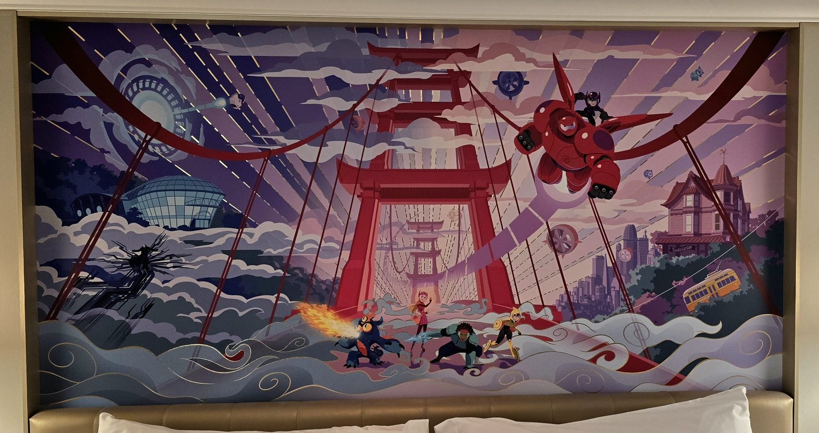The mural over our bed in 11019