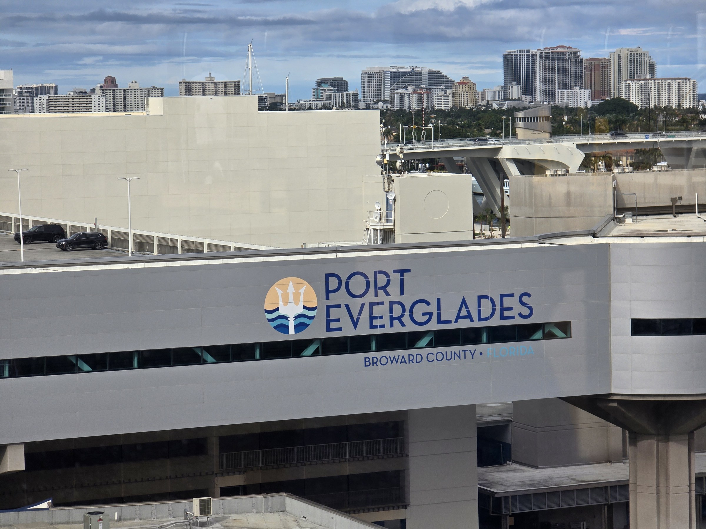 Port Everglades from the ship before we sailed
