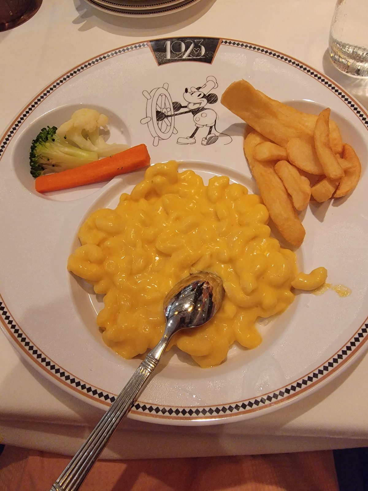 Mac and cheese from the kids' menu