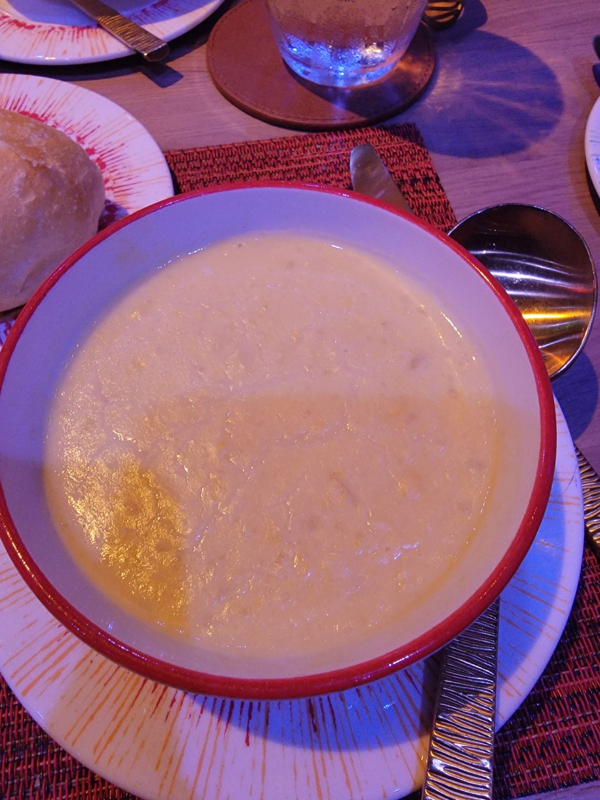 A warm bowl of soup on our sea day