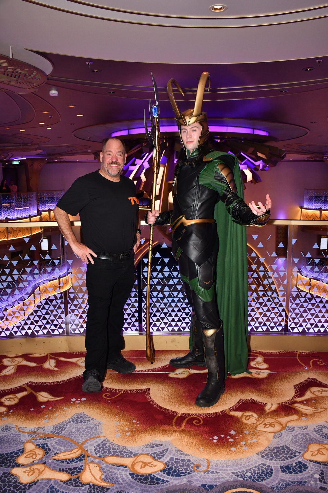 Michael and Loki on the Disney Destiny