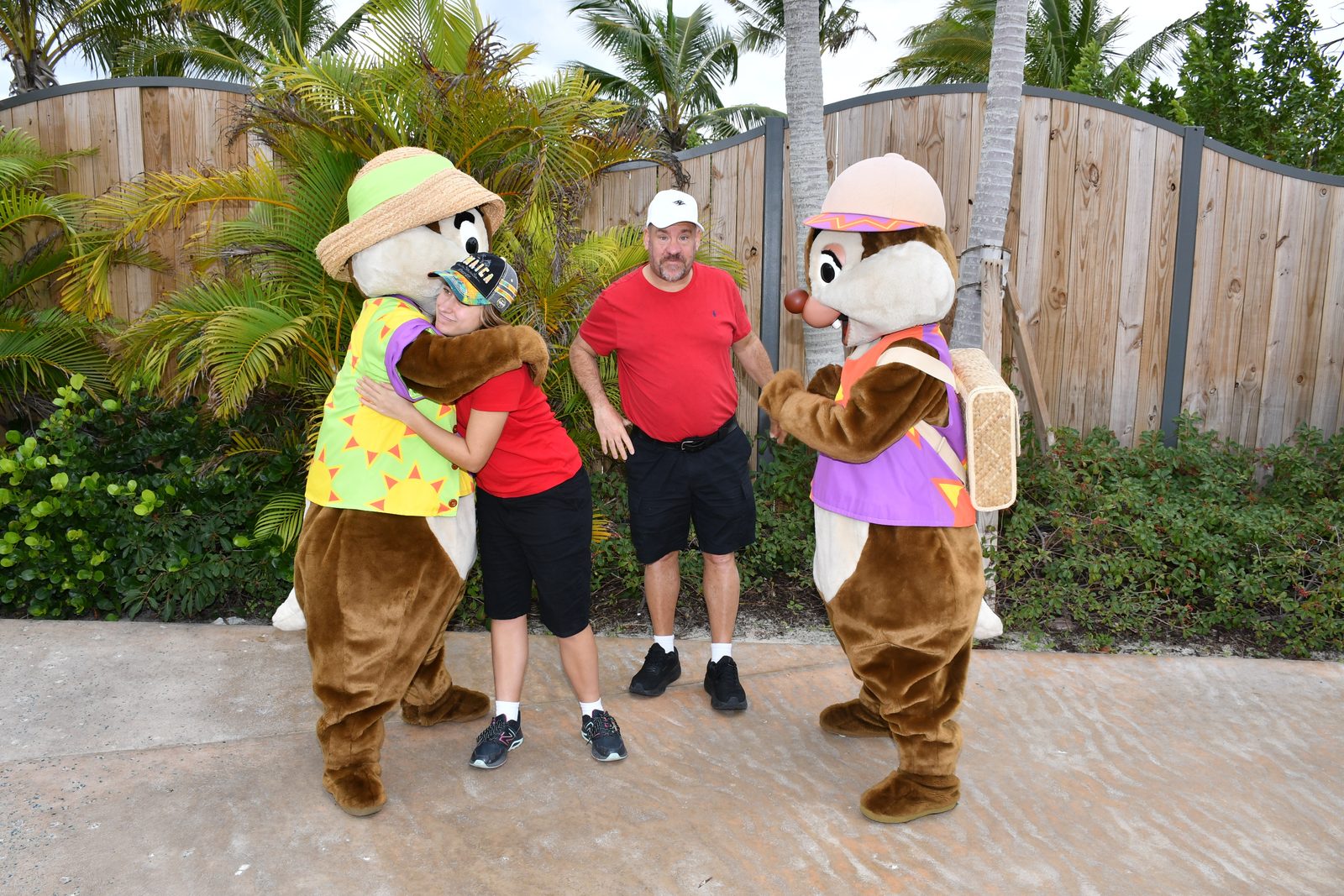 Chip, Lisa, Michael & Dale in their Lookout Cay safari outfits