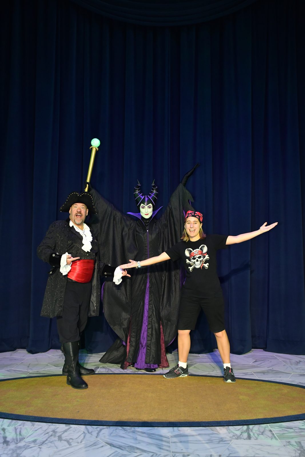 Michael and Lisa join Maleficent on stage