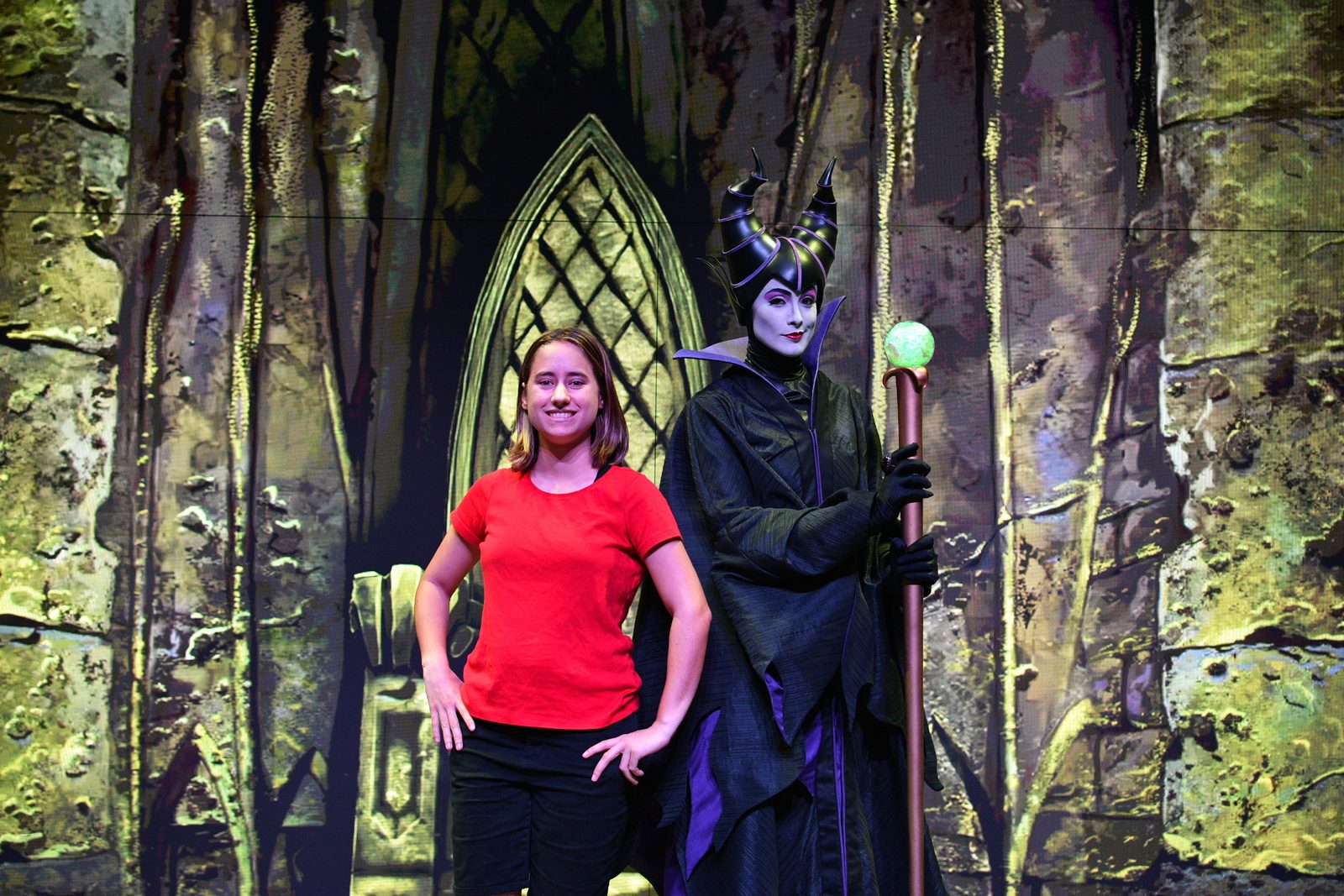 Lisa and Maleficent share a smile
