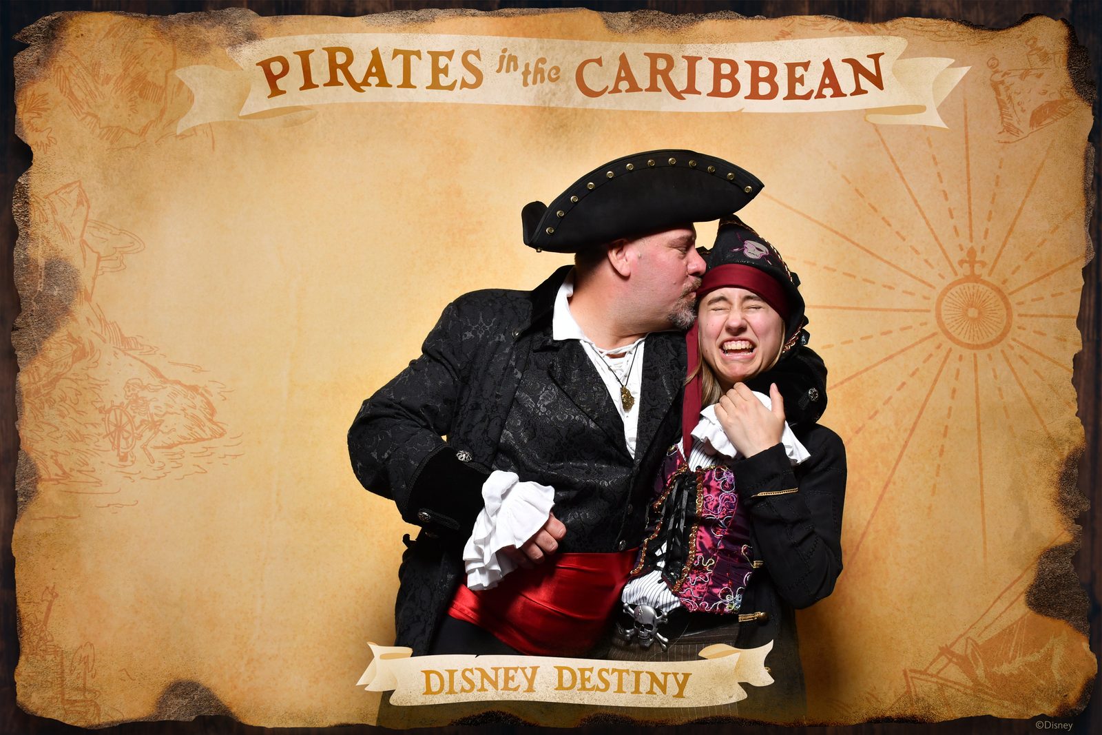 Michael and Lisa in full pirate costume