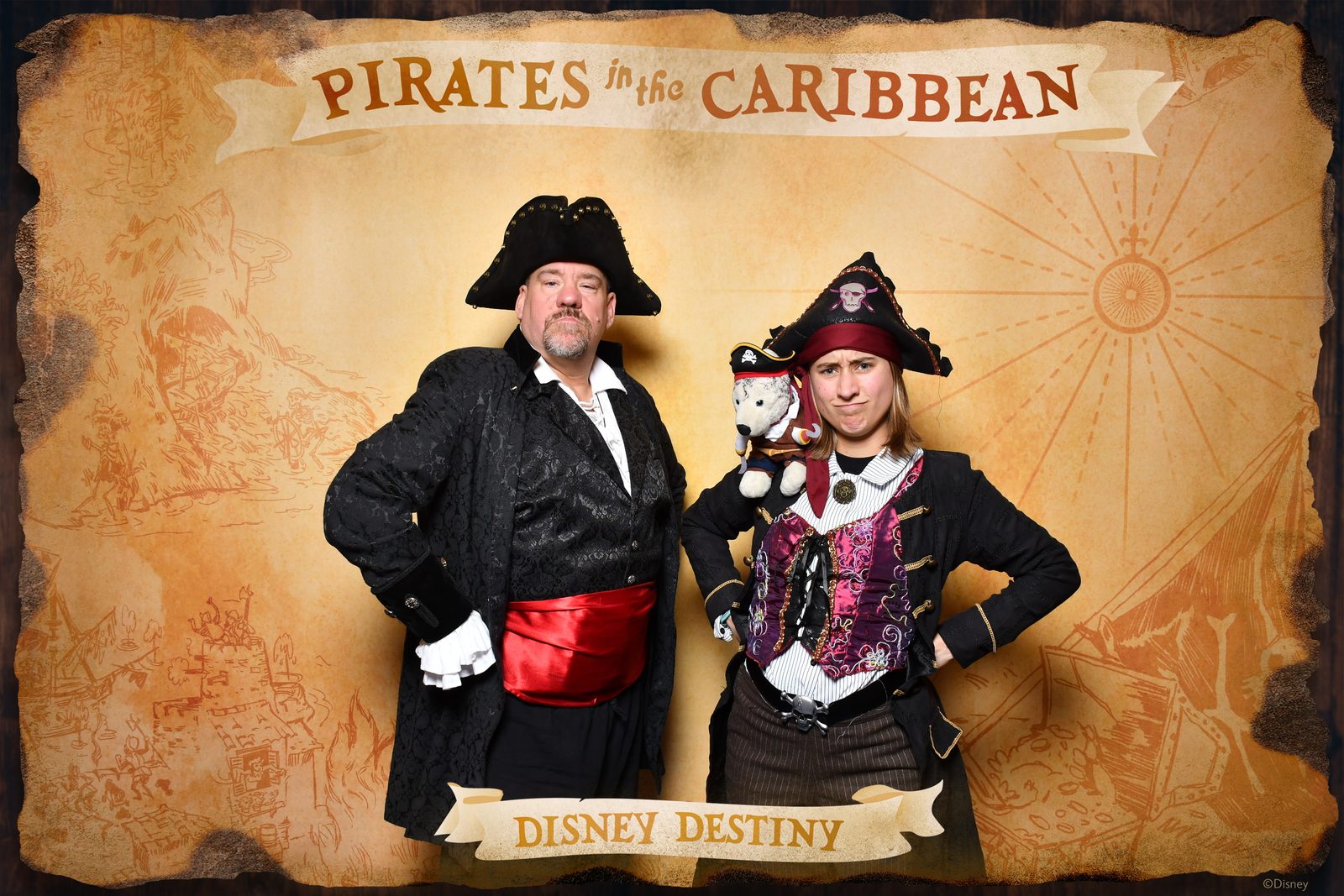 Lisa, Bob and Michael at our Pirates photo op