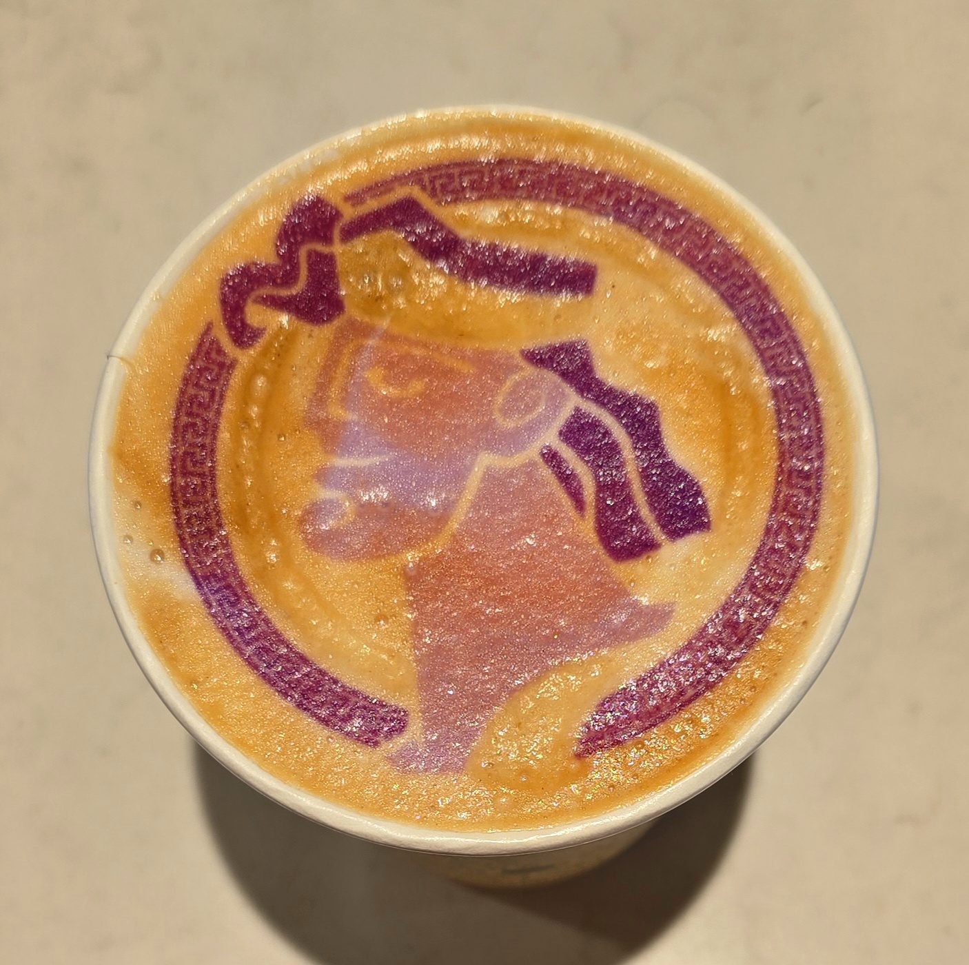 Rapunzel latte art