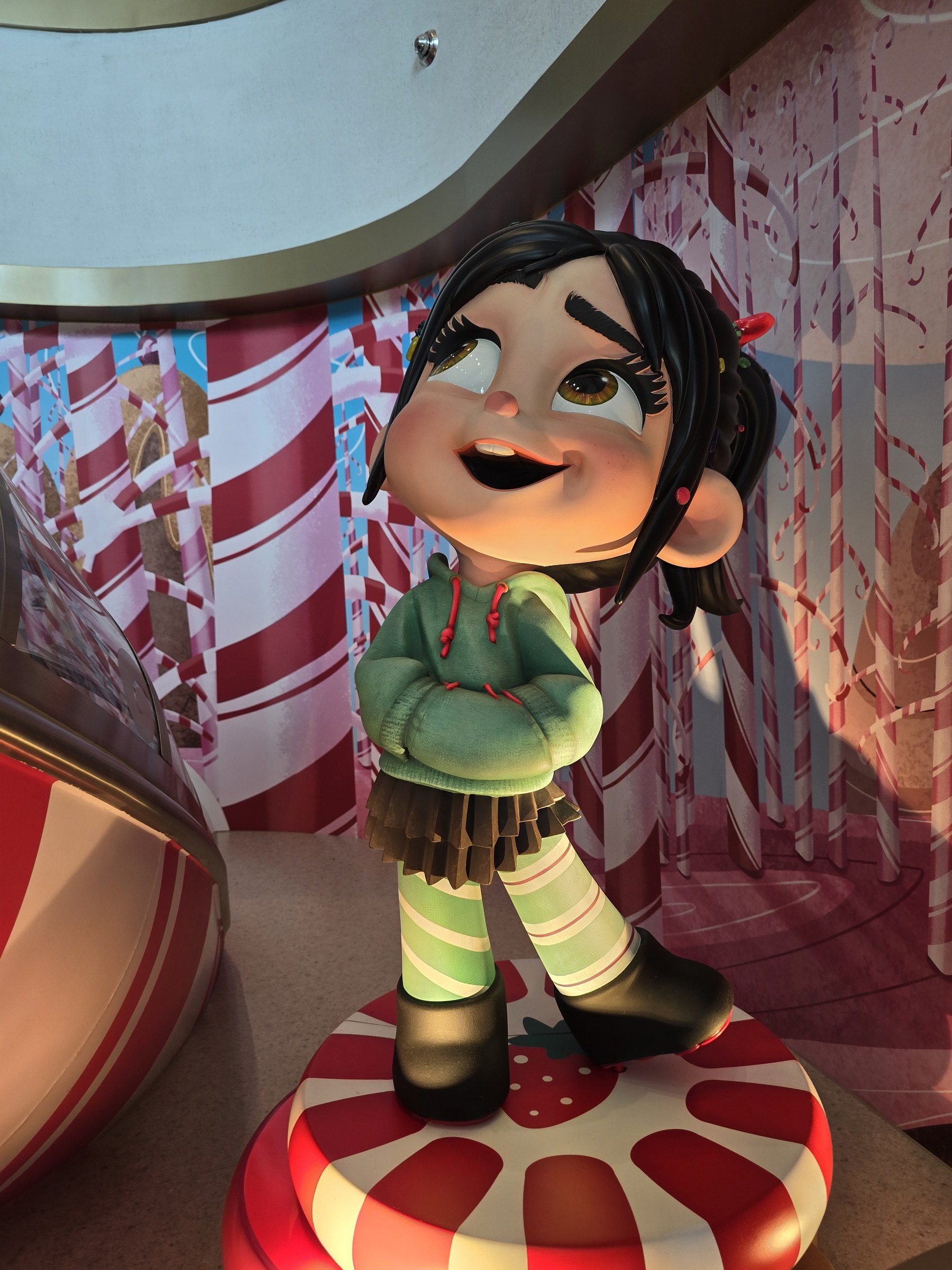 Vanellope at the sweet shop