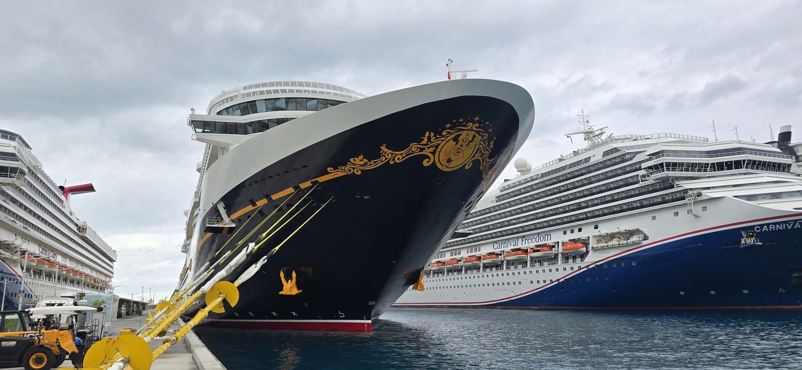 The Destiny docked alongside other ships in Nassau