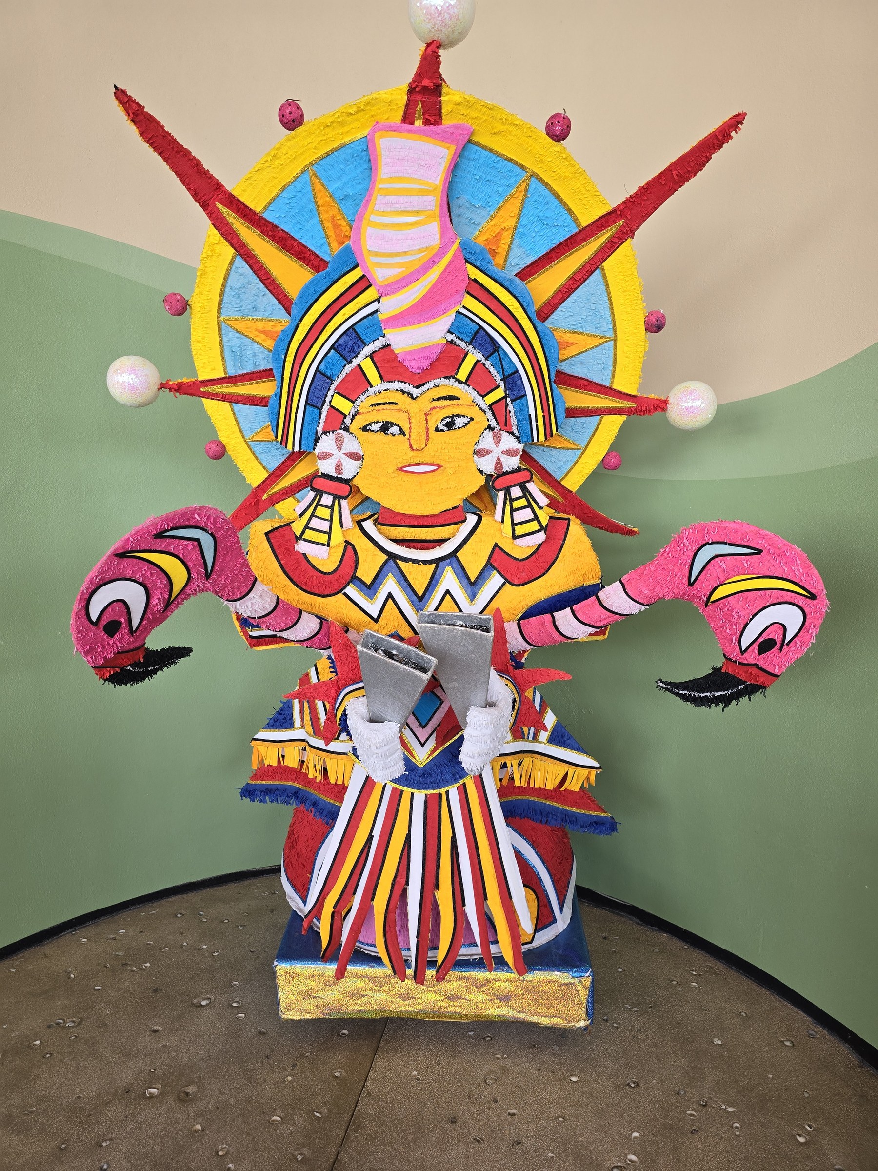 Junkanoo art at Lookout Cay