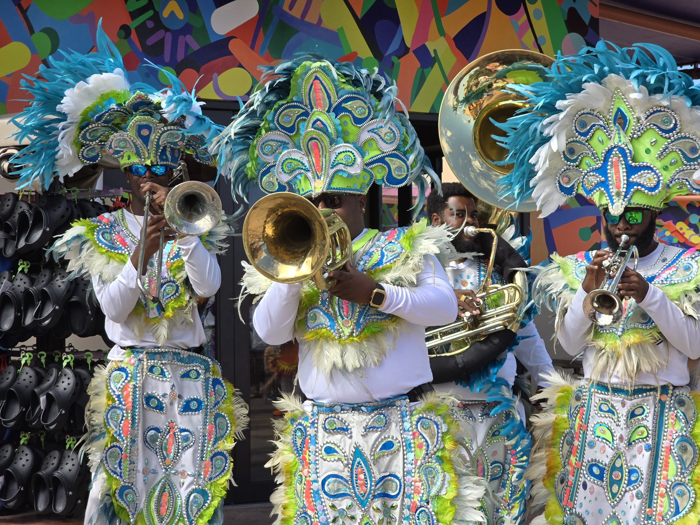 The Junkanoo brass band