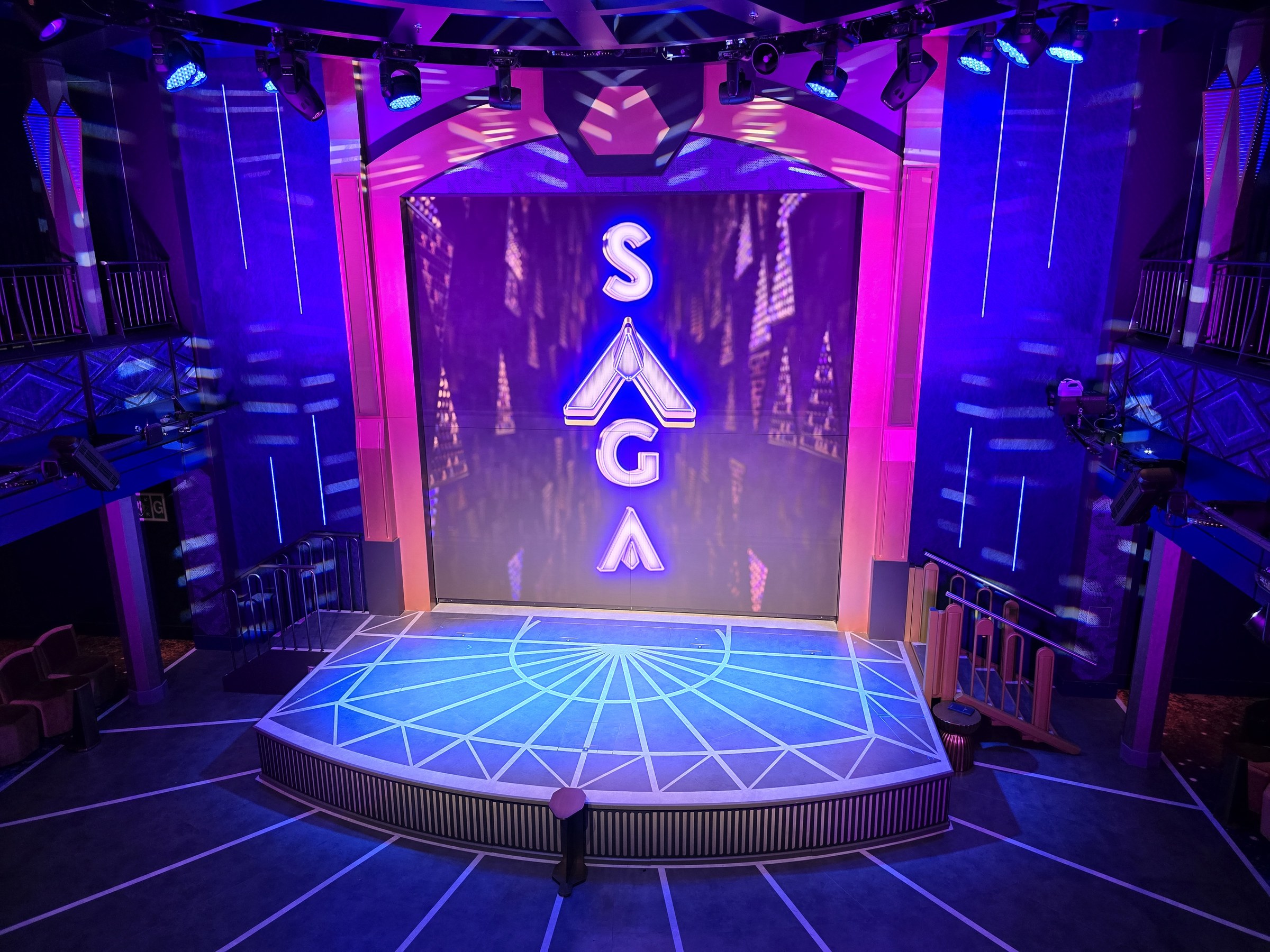 The stage at Saga