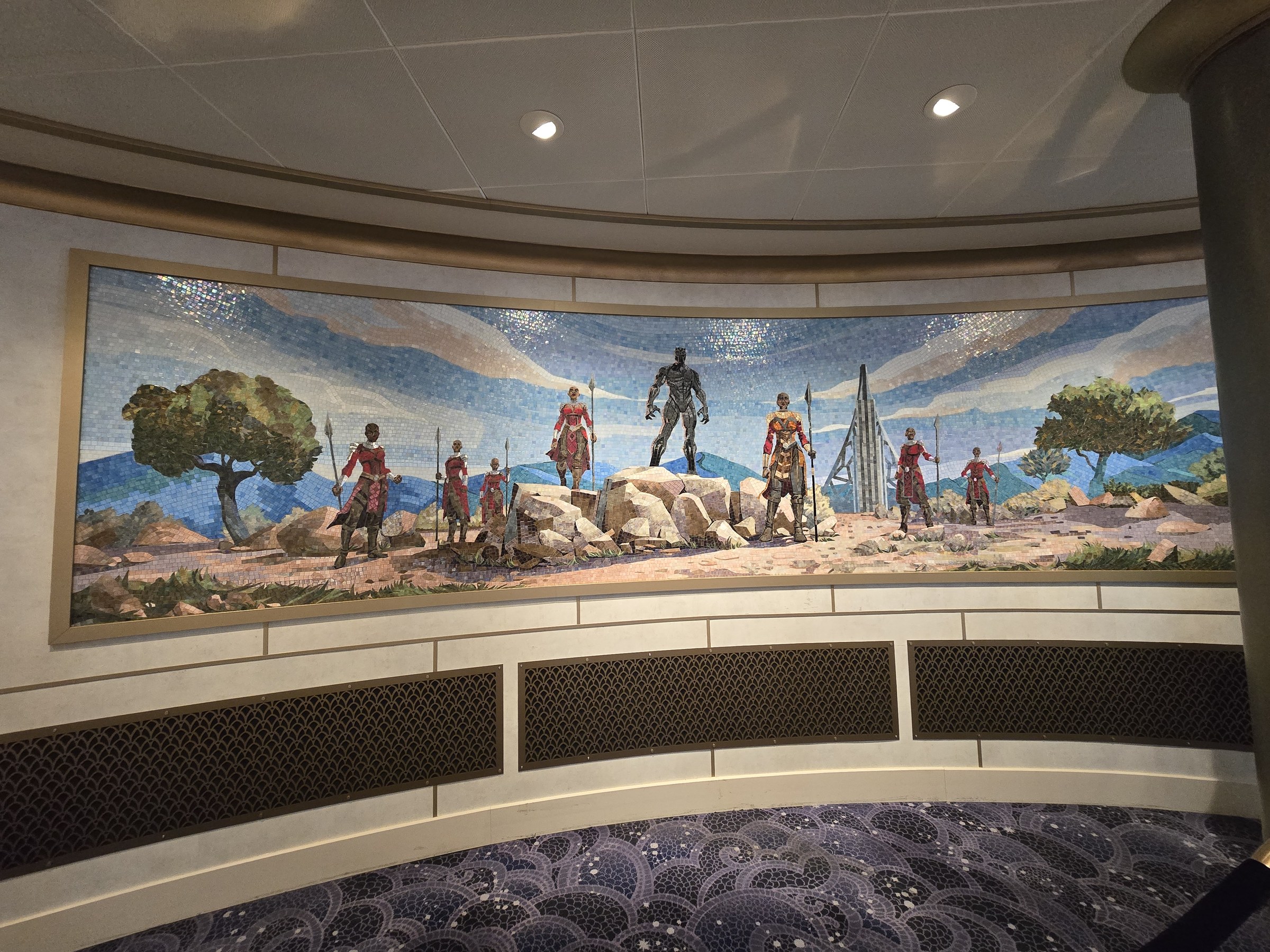 A Black Panther mosaic on the Destiny