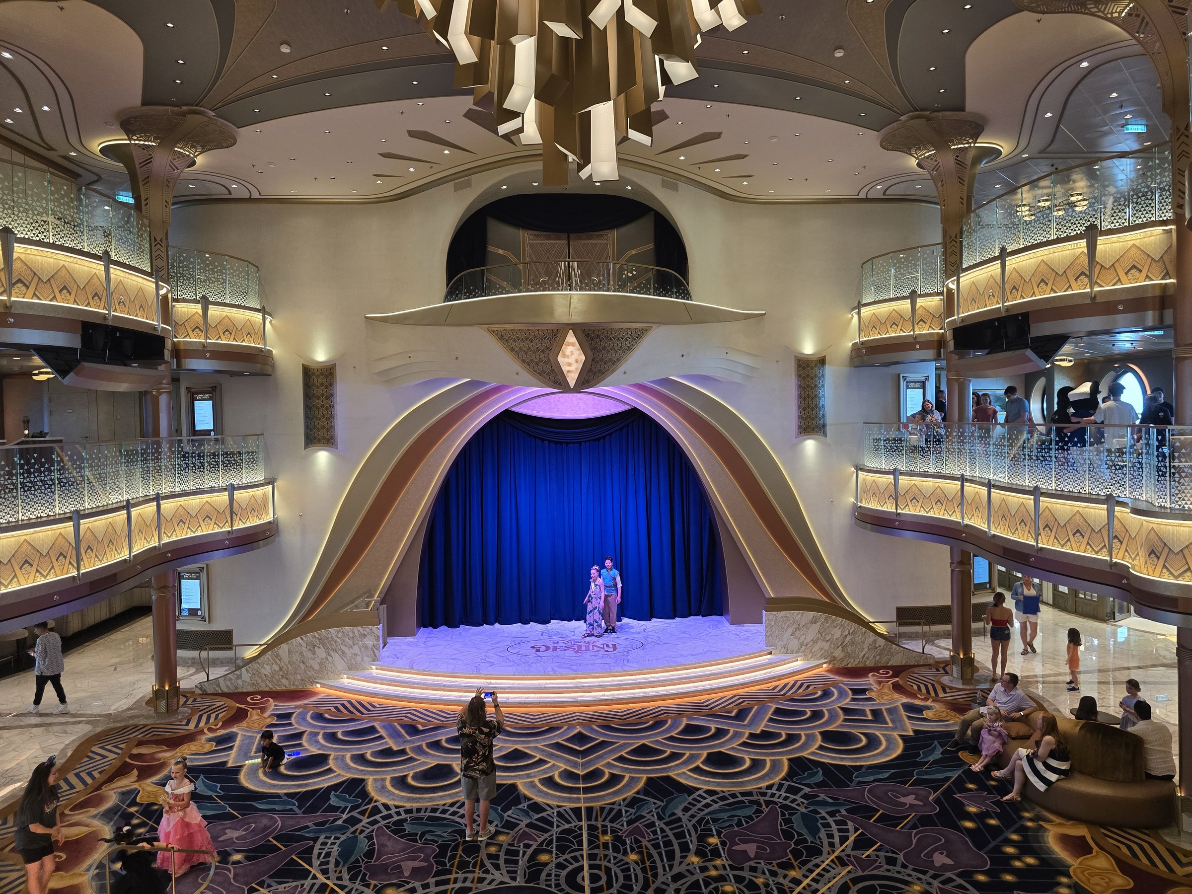 The Grand Hall stage from the balcony