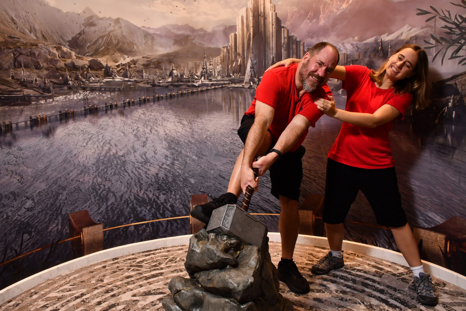 Lifting Thor's hammer together