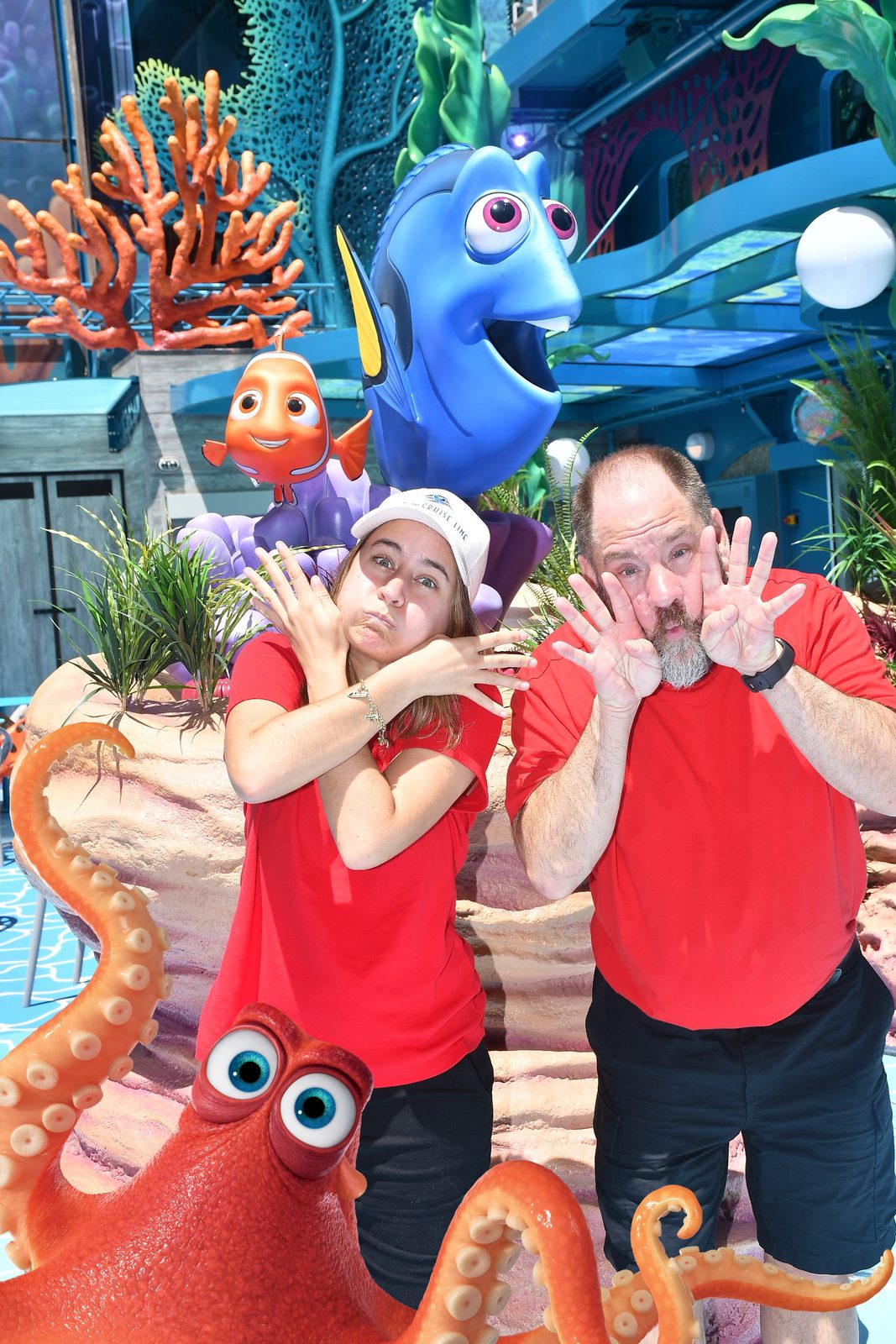 Funny faces with Dory and Nemo