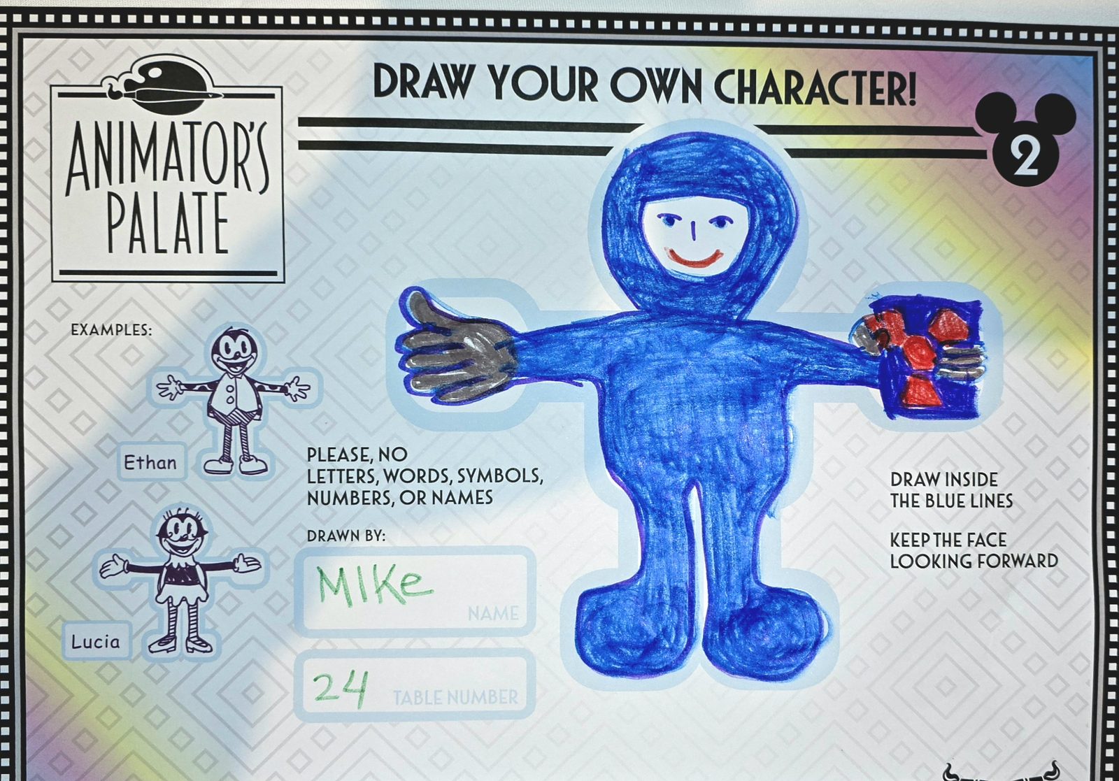 My drawing at Animator's Palate