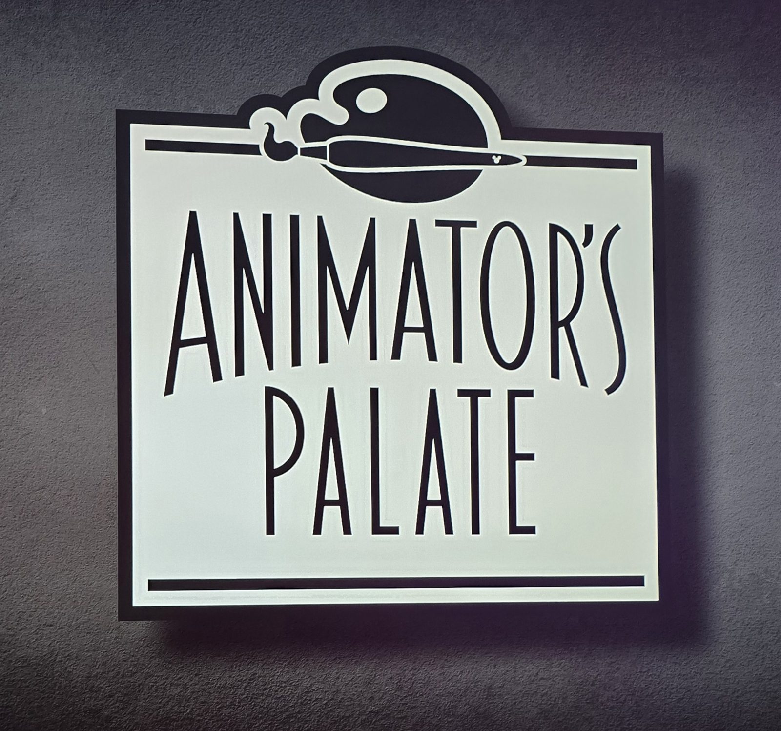Outside Animator's Palate for our first dinner