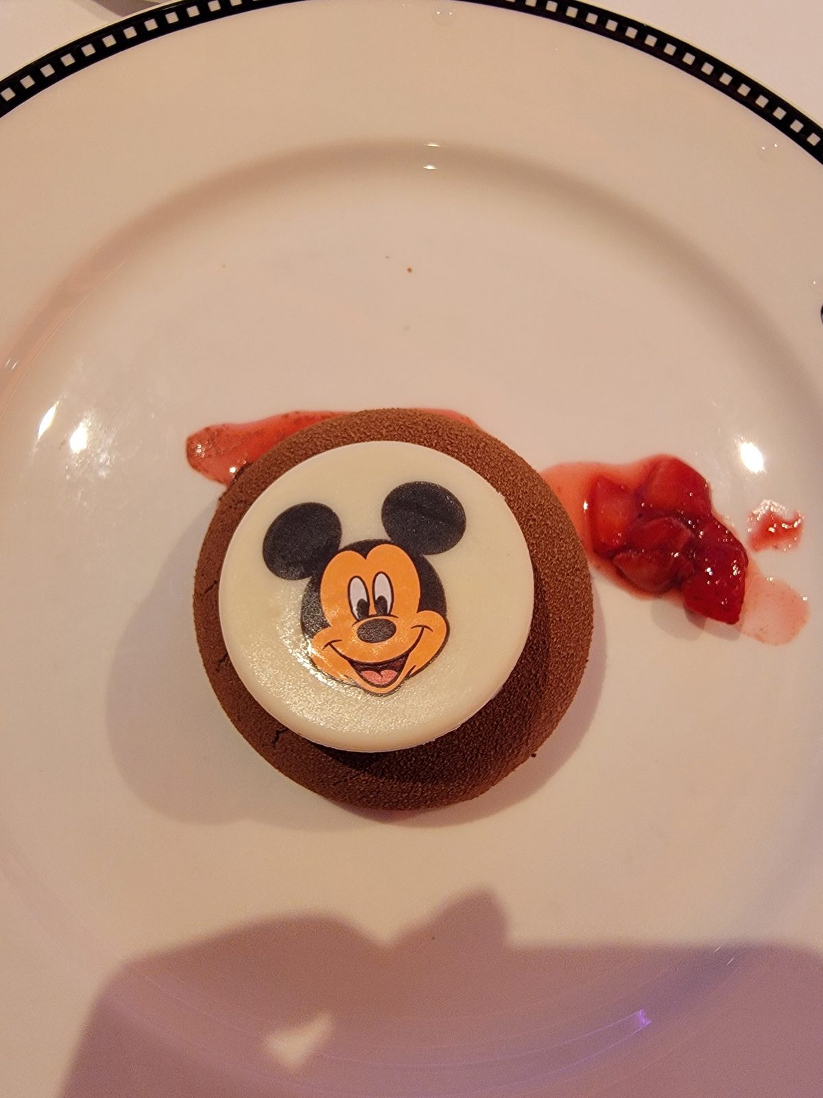 Mickey mousse for dessert