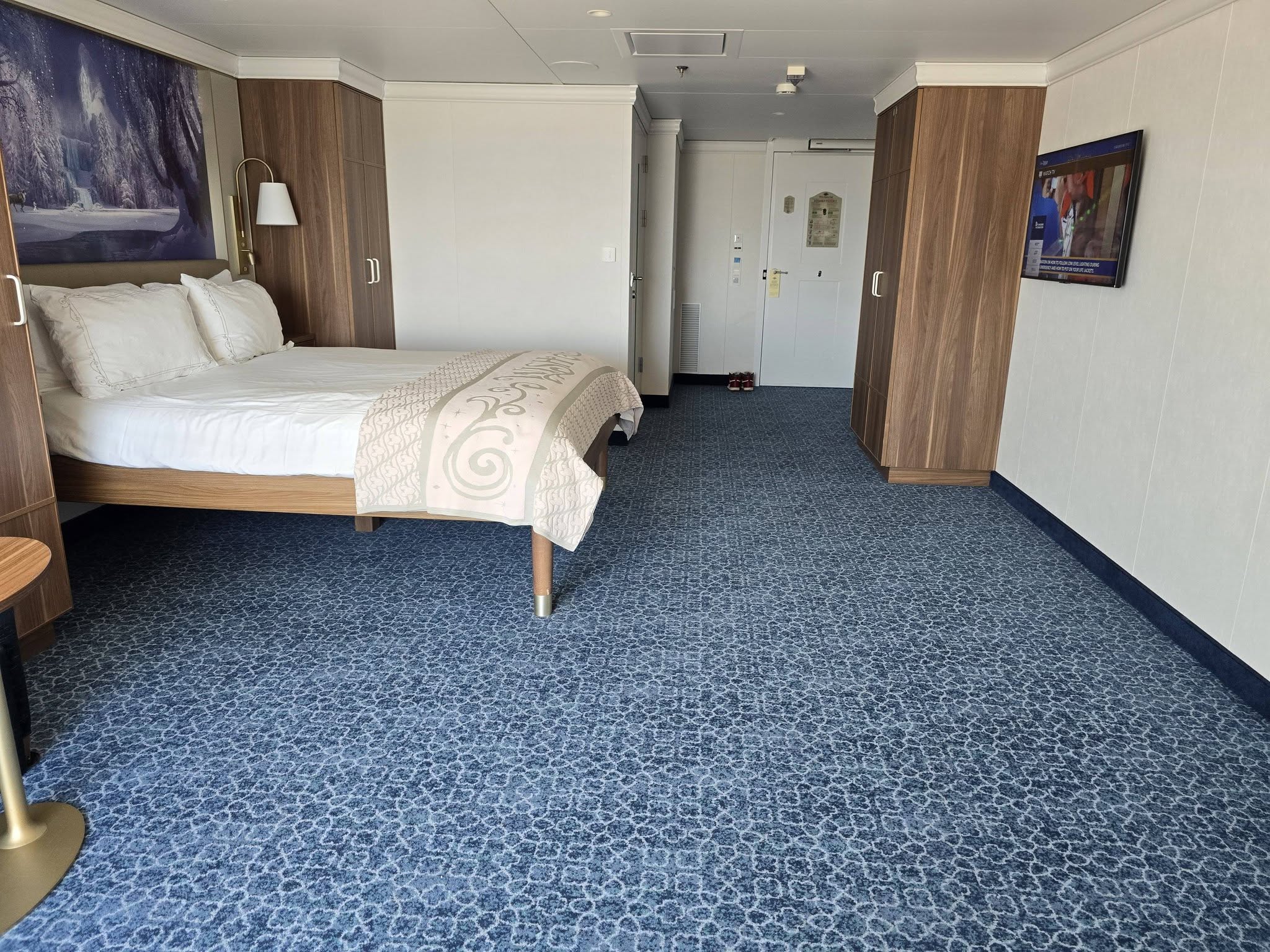 Plenty of room in the accessible oceanview stateroom