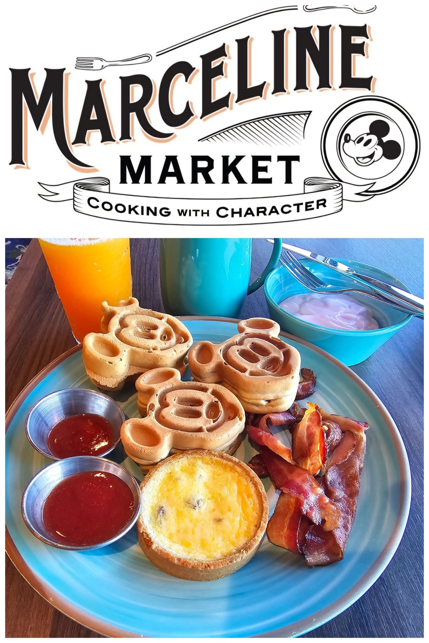 Mickey waffles at Marceline Market as the Wish turned into Nassau