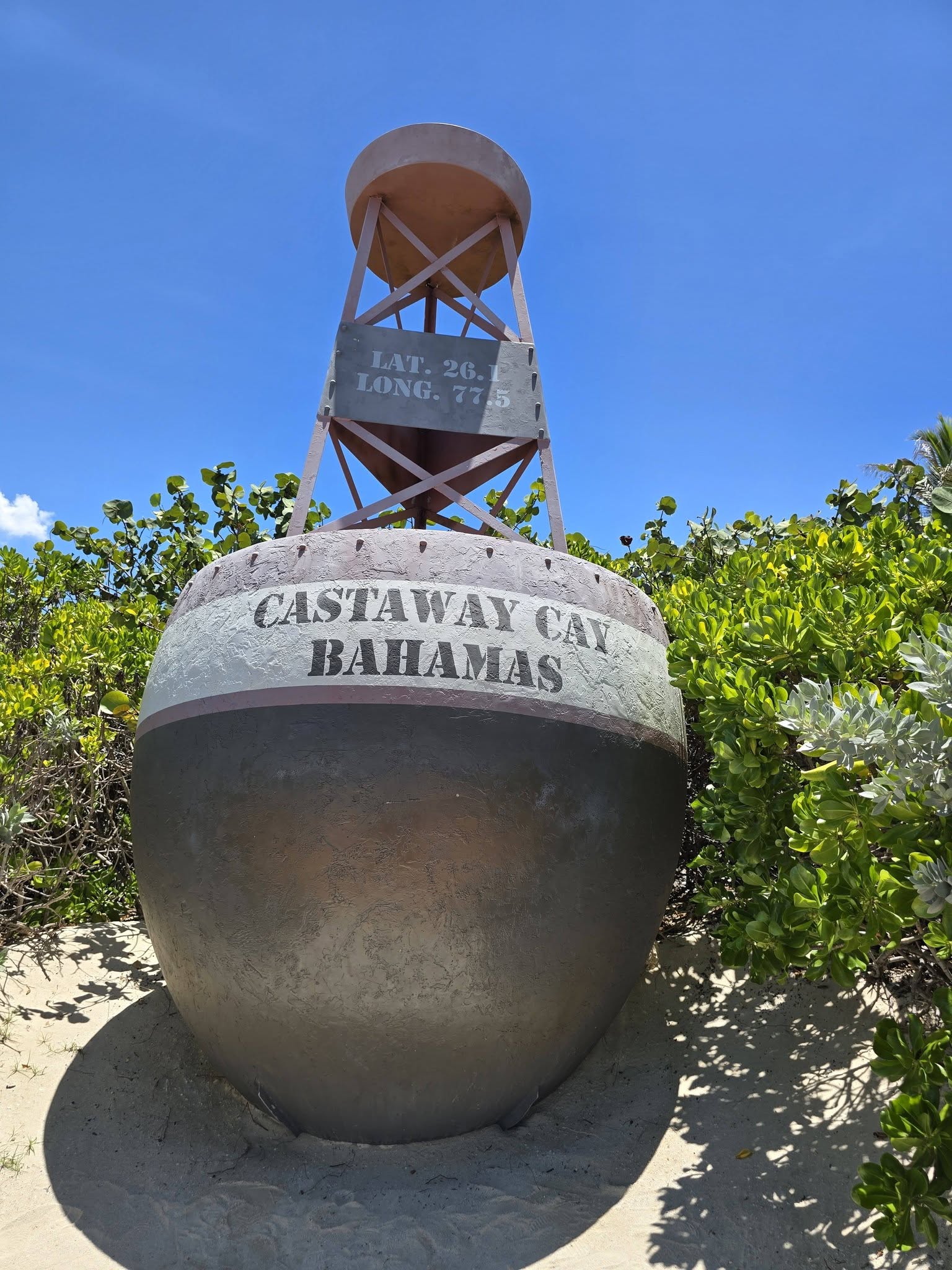 The Castaway Cay water tower