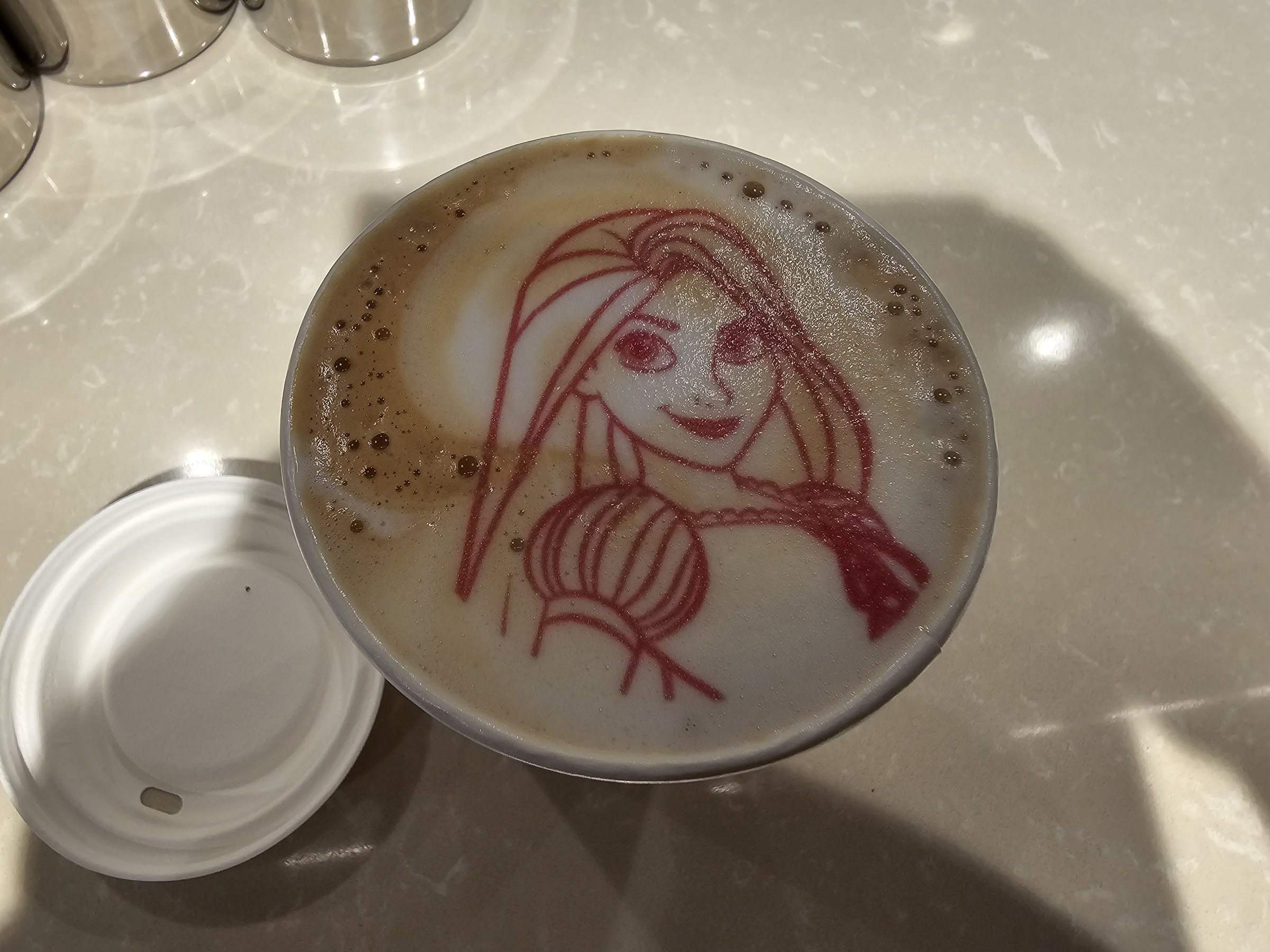 Rapunzel in the foam