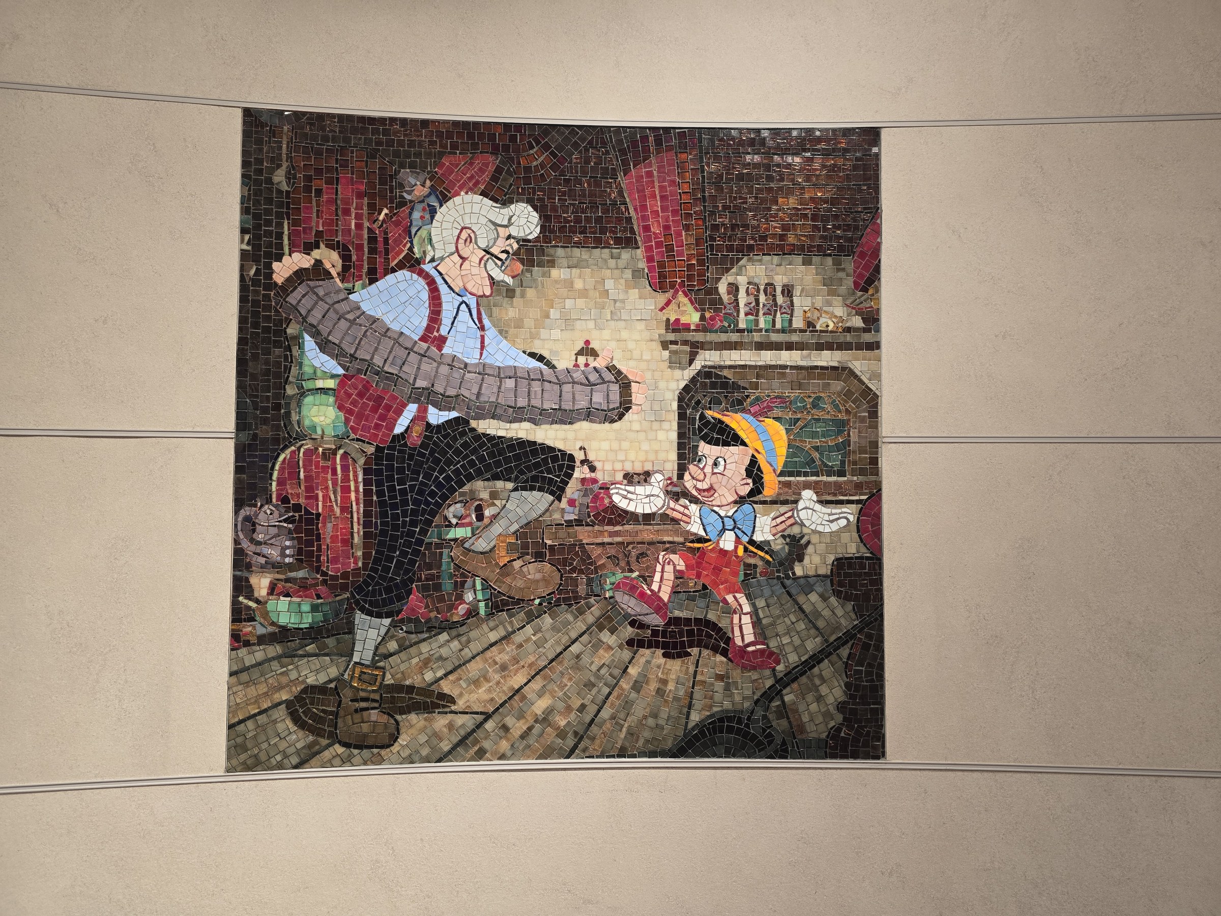 The Pinocchio mosaic