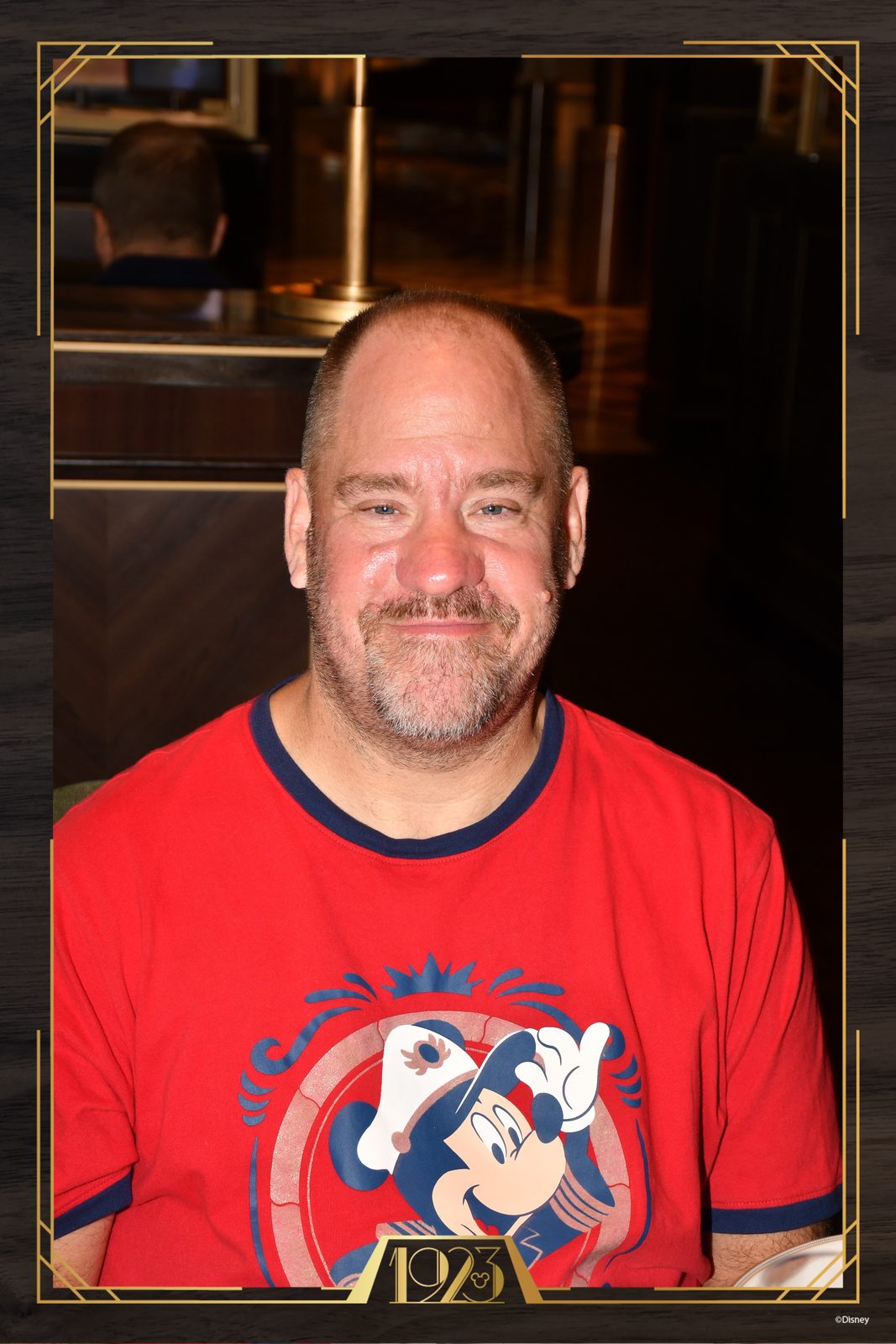My portrait in my Disney Wish shirt