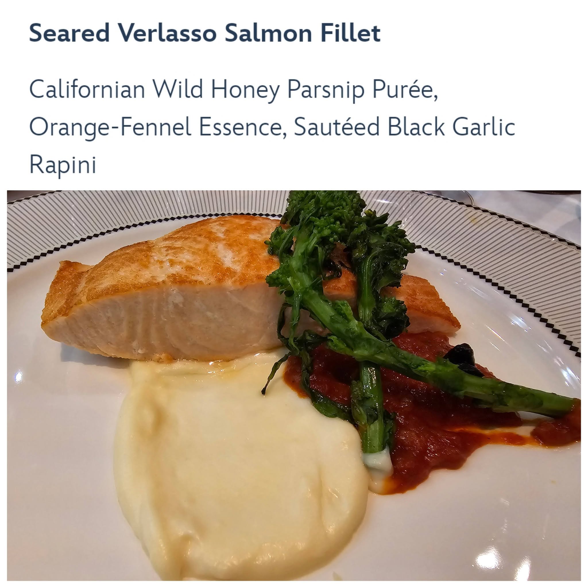 Seared salmon at 1923