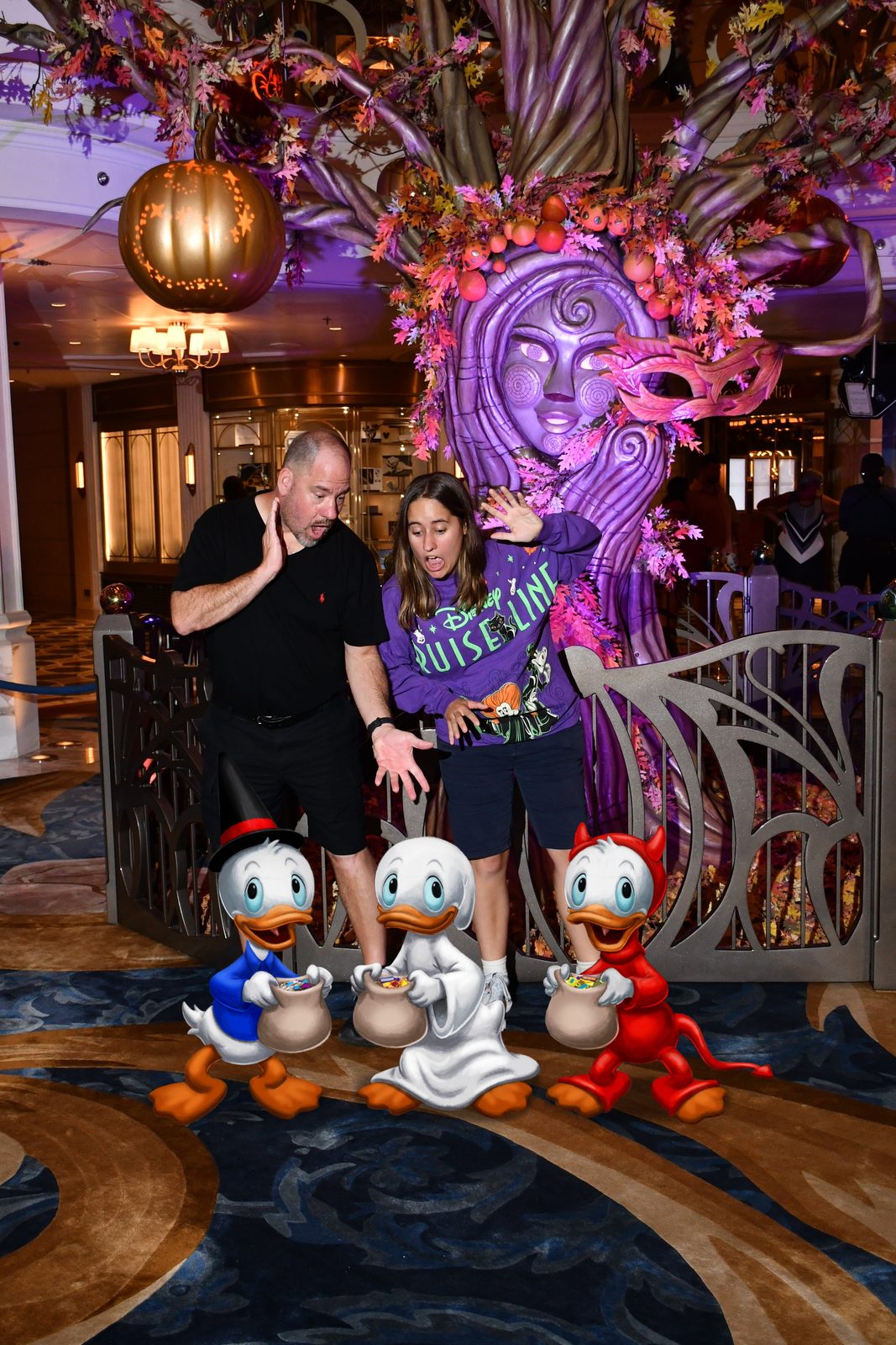 Back aboard with Donald and Daisy