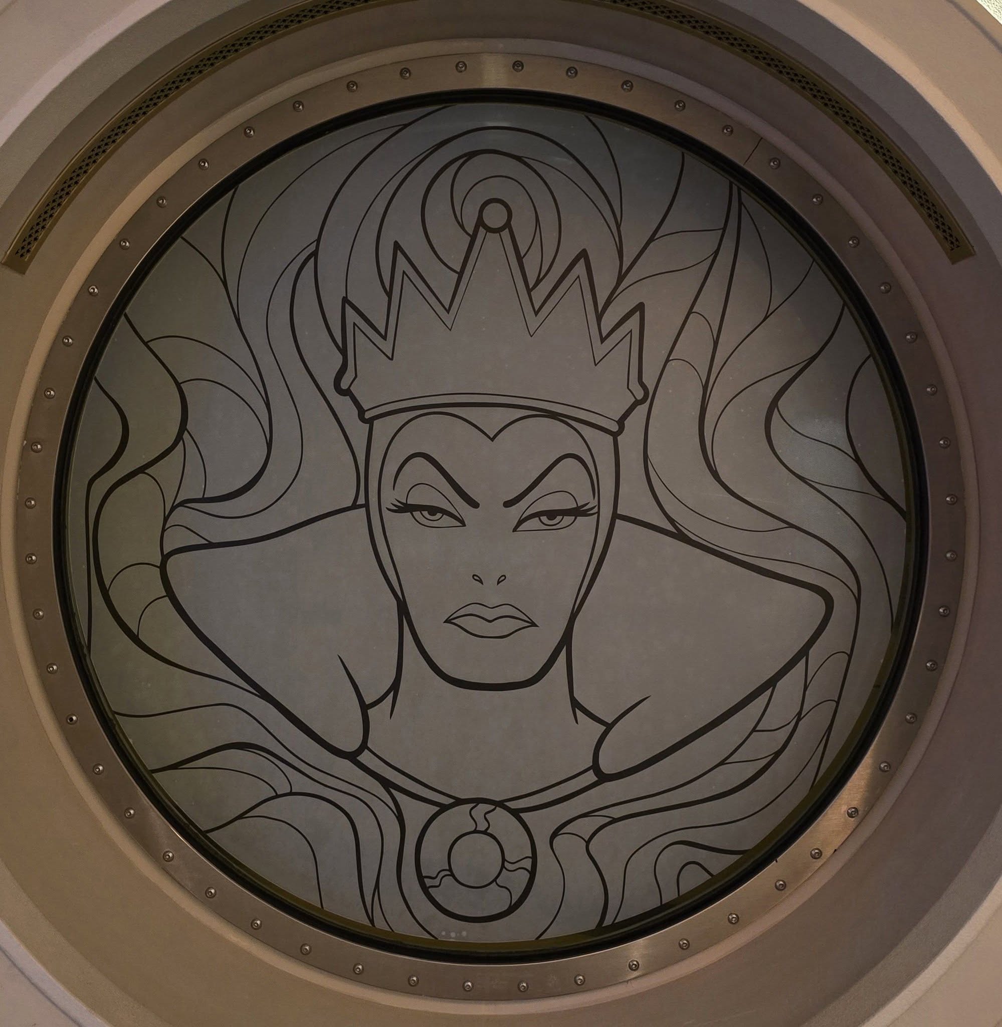 The Evil Queen porthole Kathy calls her portrait