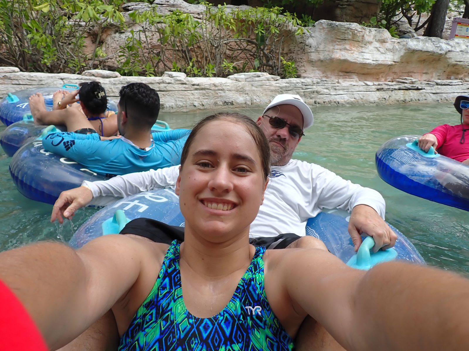 Lisa and Michael on the lazy river