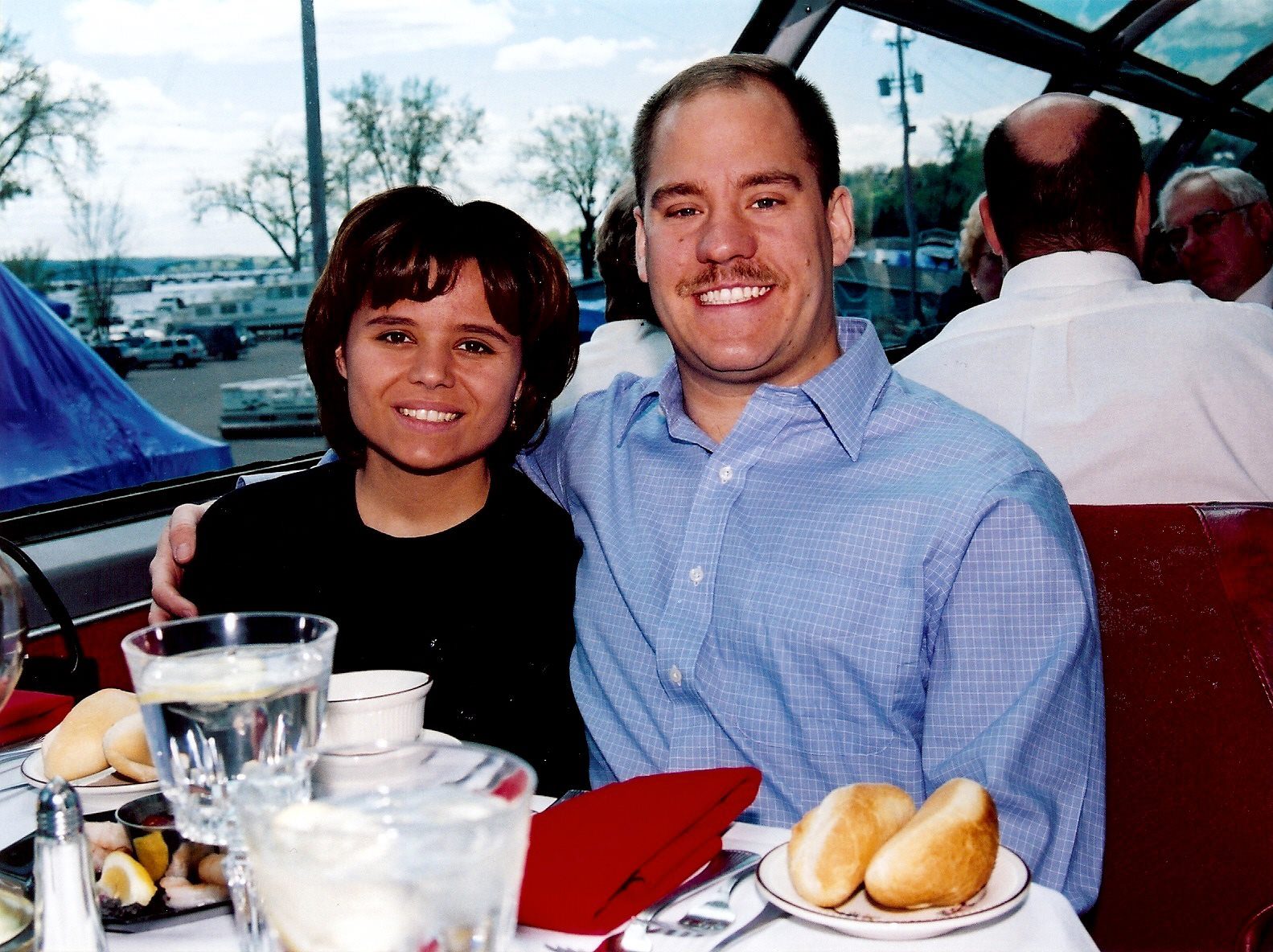 Dinner with Kathy aboard the Minnesota Zephyr