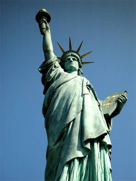 The Statue of Liberty replica on the Seine