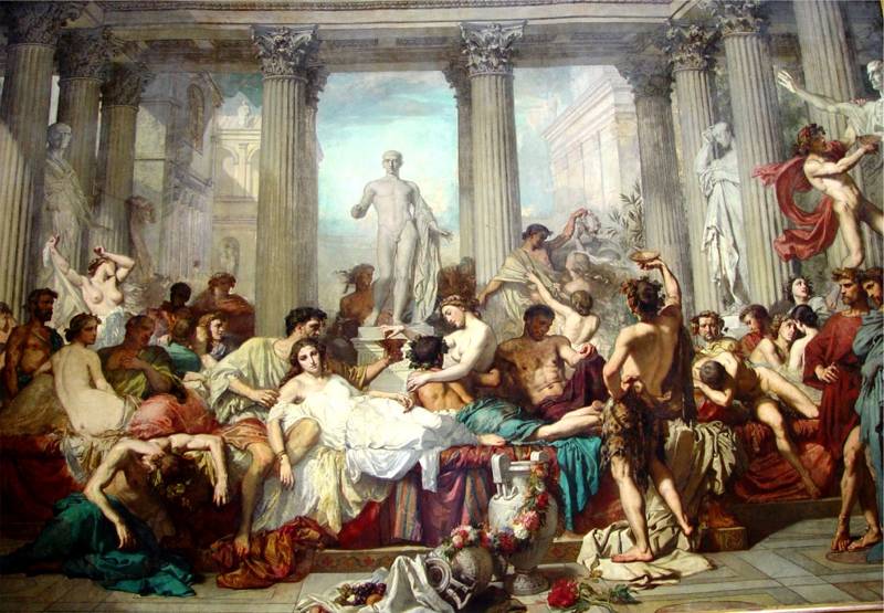 A Roman feast painting at Musee d'Orsay