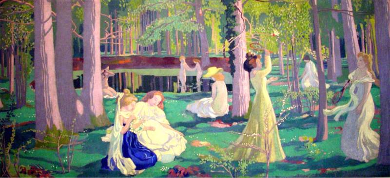 A garden painting at Musee d'Orsay