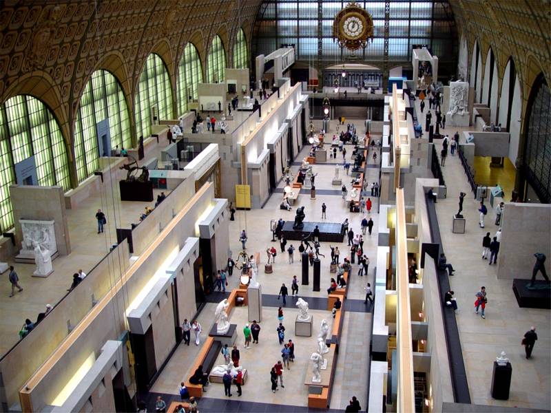 Inside the grand hall of Musee d'Orsay