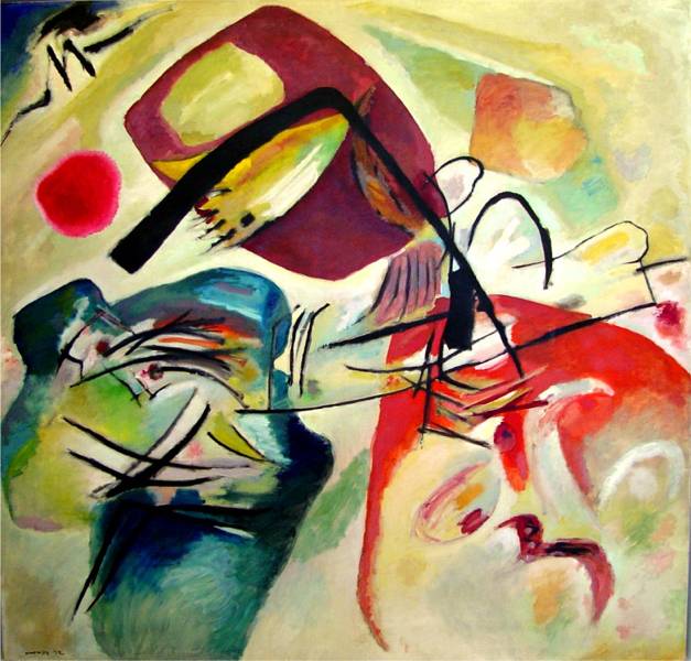 An abstract painting at Centre Pompidou