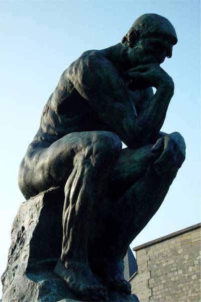 The Thinker at the Musee Rodin