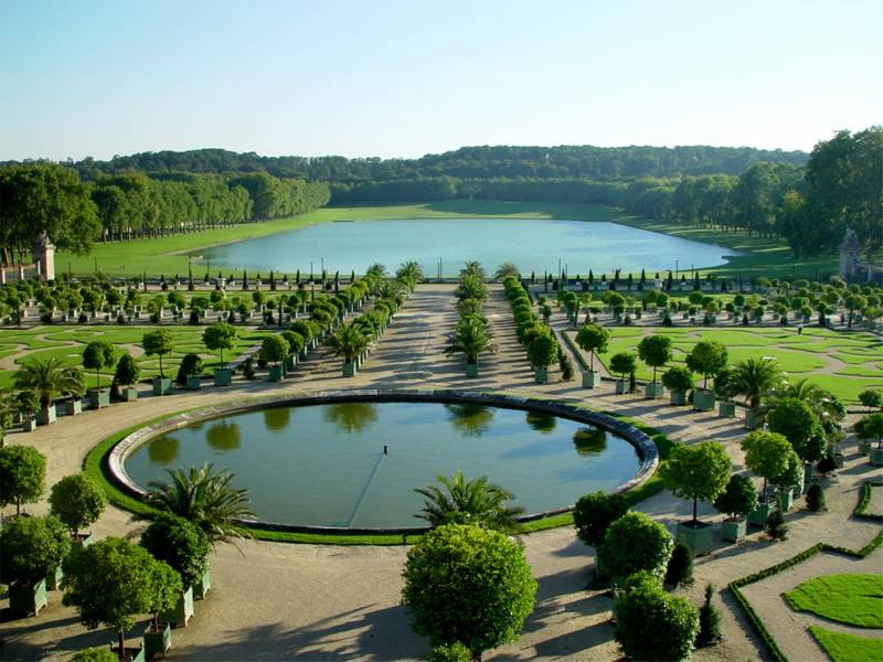 The Orangerie gardens at Versailles