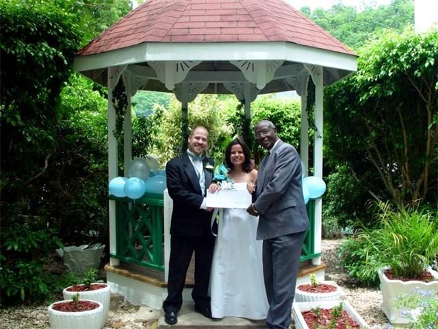 Signing our marriage certificate