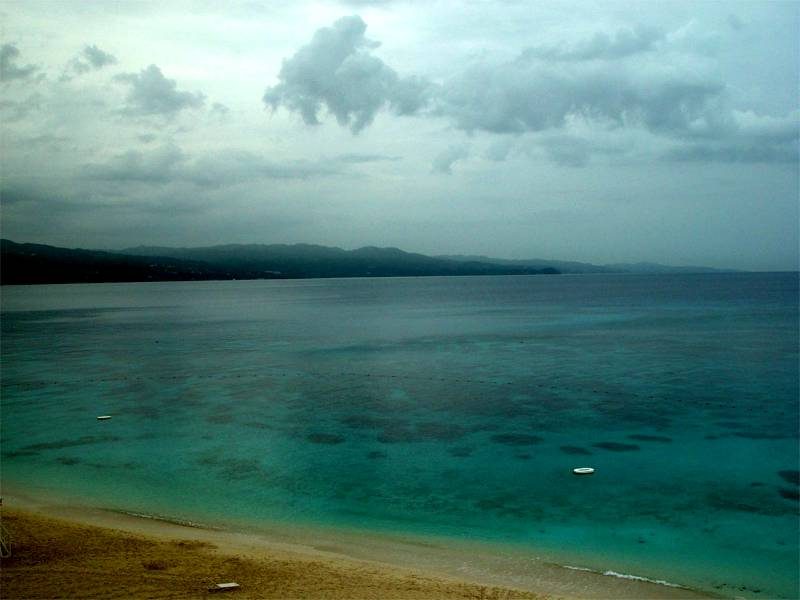 Storm clouds over Montego Bay