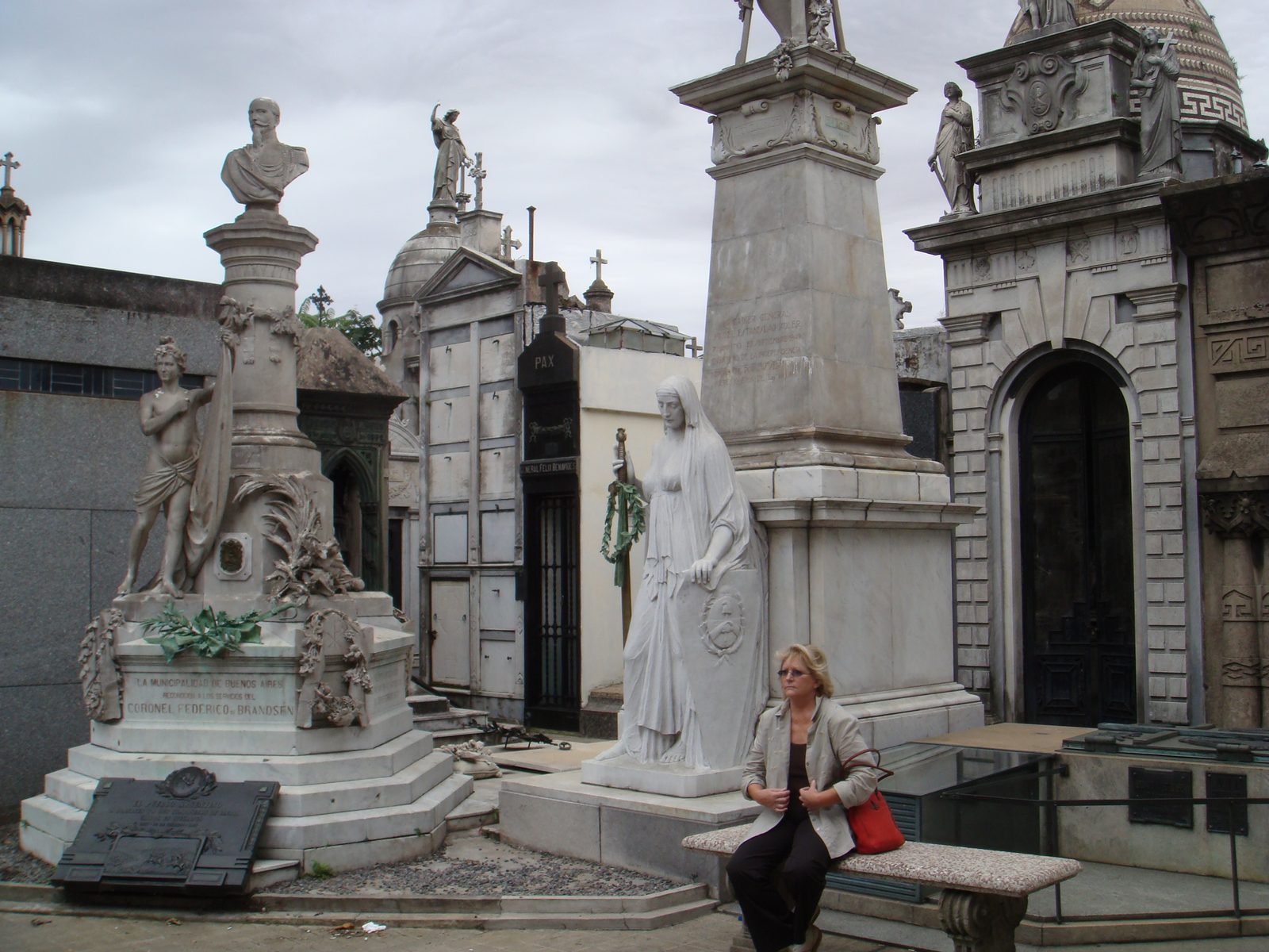 The elaborate mausoleums of Recoleta Cemetery