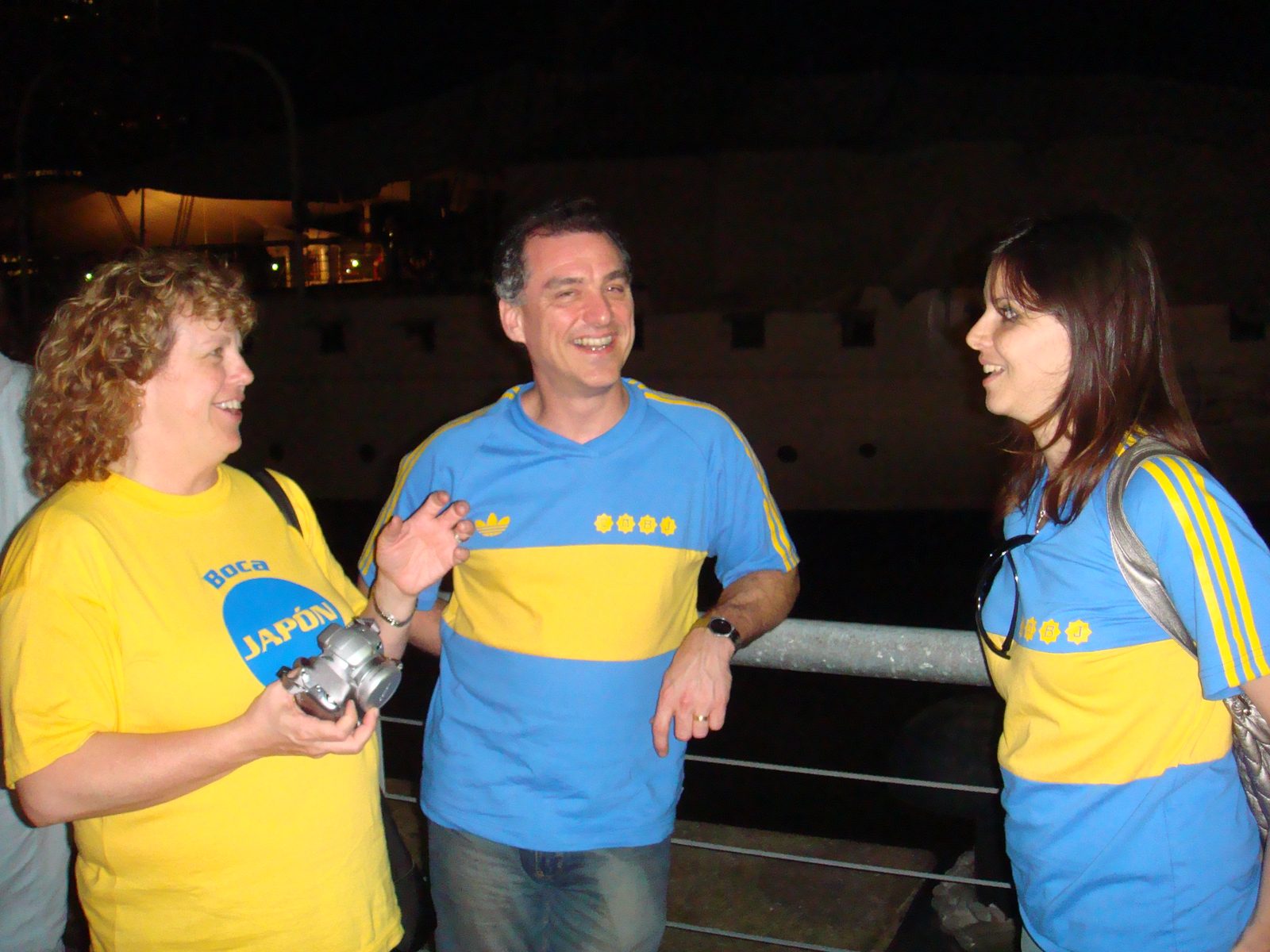 Still in our Boca colors after dark